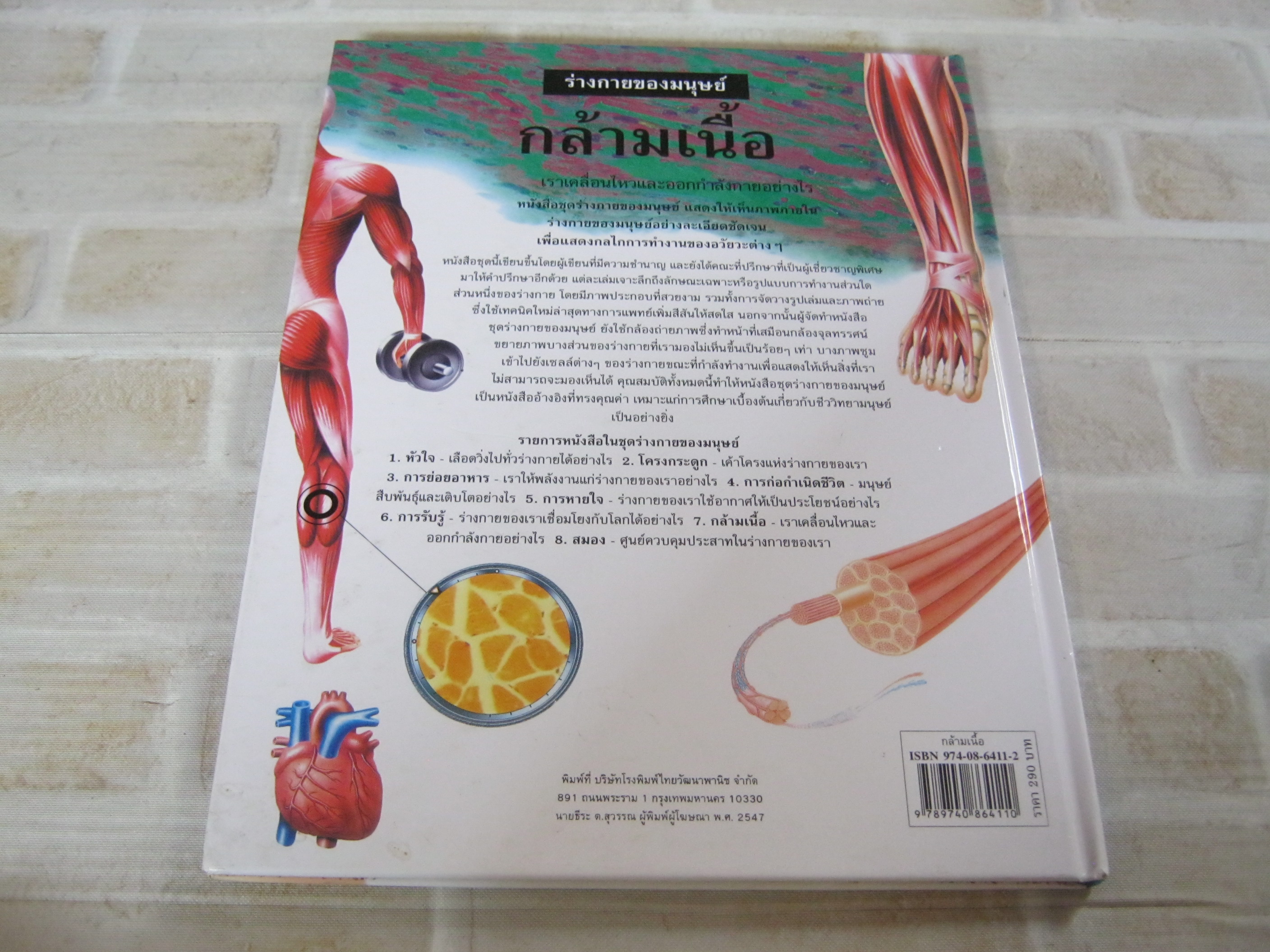 ร่างกายของมนุษย์ กล้ามเนื้อ ริชาร์ด วอล์คเกอร์ เขียน เยาวนันท์ เชฏฐรัตน์ แปล