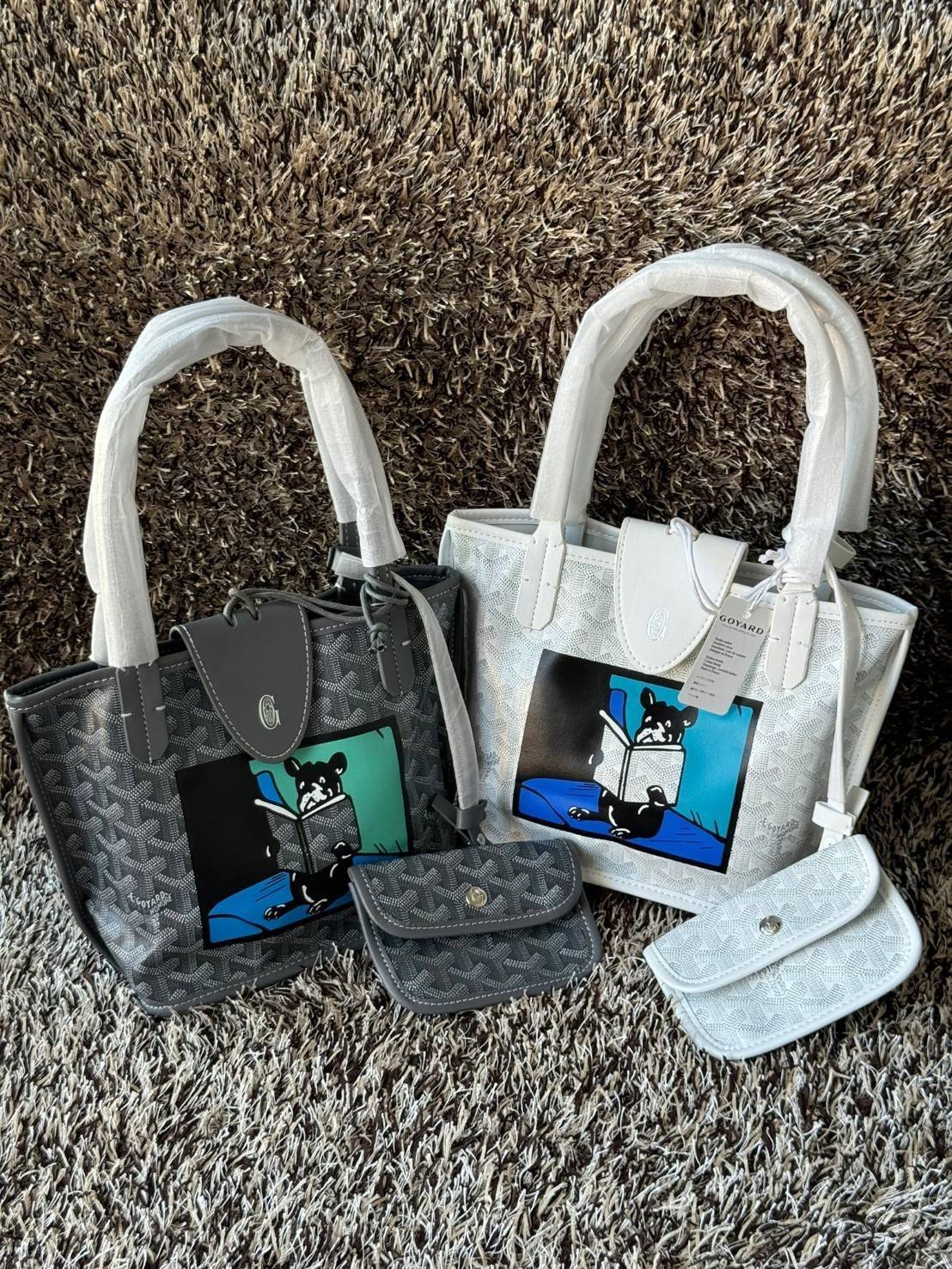 พร้อมส่ง 4 สี GOYARD ANJOU TOTE MINI / Goyard Villette Mini Tote Bag กระเป๋าทรงโท้ทมินิ แบรนด์หรูสัญชาติฝรั่งเศส 🧡 เกรดออริจินอล 1:1 สลับแท้ ใช้งานต่างประเทศได้