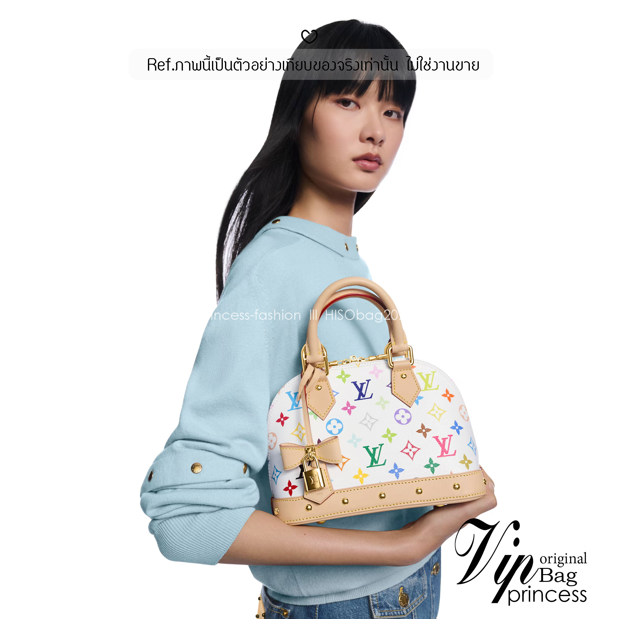 ORI หนังแท้ | LV x TM Alma BB Multicolored Monogram Keybell กระเป๋าสะพายทรงอัลม่าที่ใครเห็นต้องเป็นหลงรัก คอลใหม่ดีไซน์เฉดสีสันสดใส