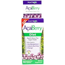 (Pre-order) Natrol Acai Berry Diet Acai & Green Tea Super Foods 60 Veggie Caps