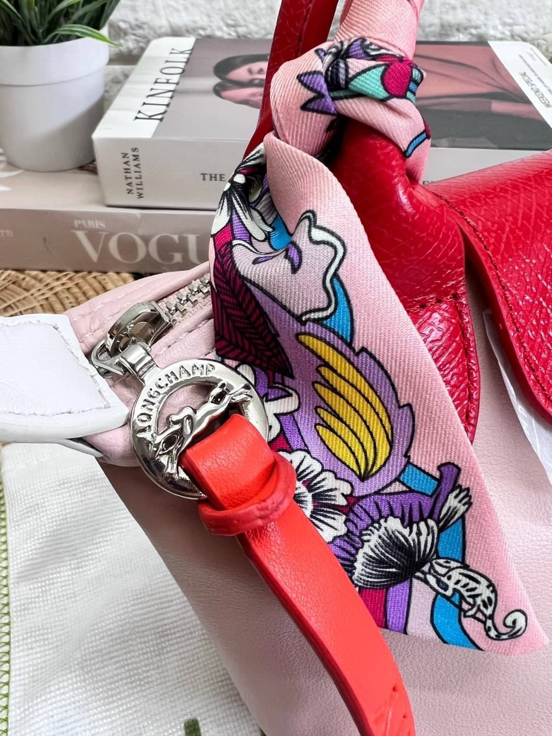 LONGCHAMP TOTE 2WAY BAG LE PLIAGE EXTRA L1500 พร้อมส่งที่ไทย กระเป๋าไซส์มินิ สีหวานละมุน ฟรีผ้าพันหู **สินค้าเกรดออริจินอล 1:1 สลับแท้ ใช้งานต่างประเทศได้