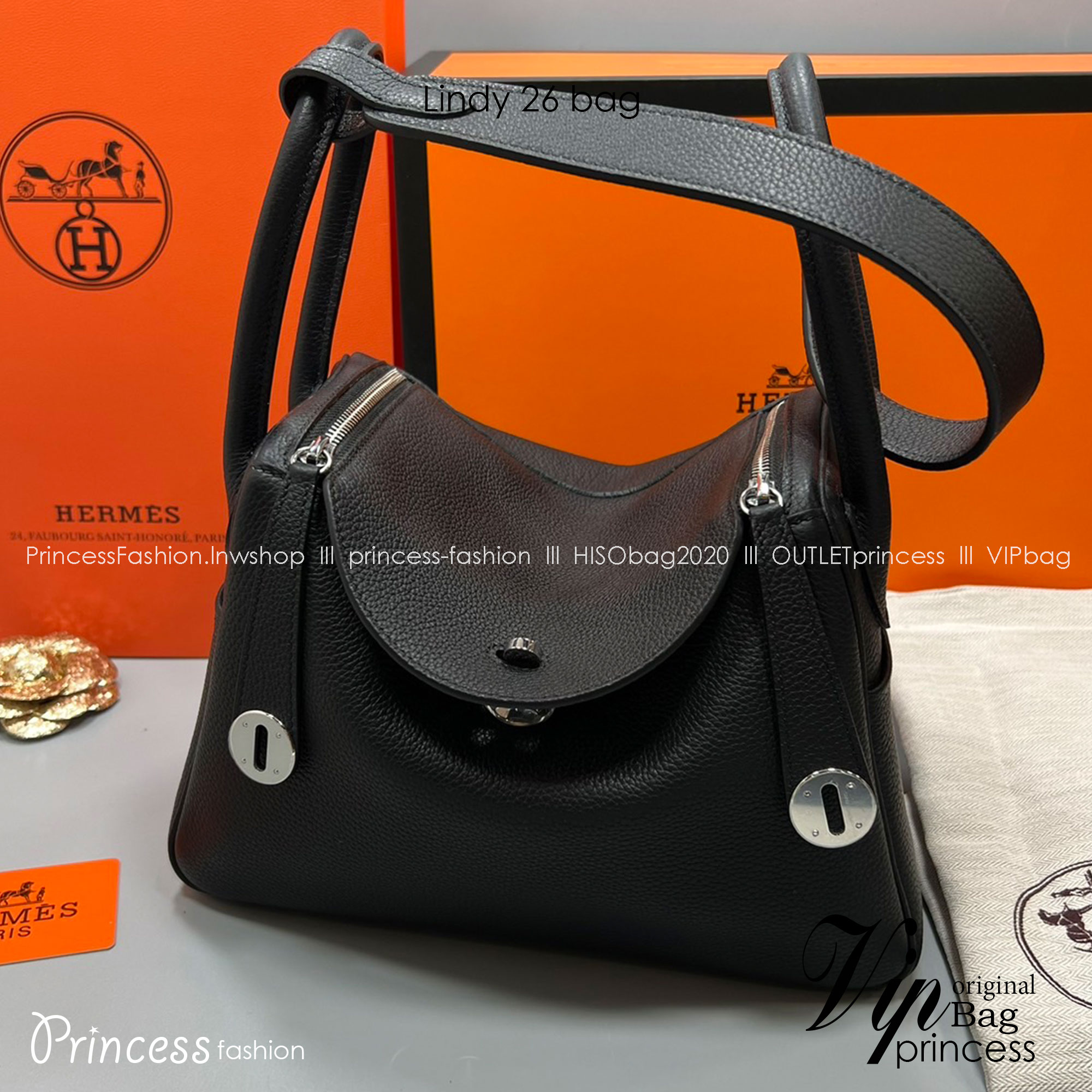 พร้อมส่ง 15 สี HERMES Lindy 26 bag กระเป๋าทรงโท้ทหนังสวยอย่างดี เอกลักษณ์ของความเรียบหรูไฮคลาสอย่างสมบูรณ์แบบ เกรดออริ สลับแท้ งานสวยตามรูป ใช้งานต่างประเทศได้