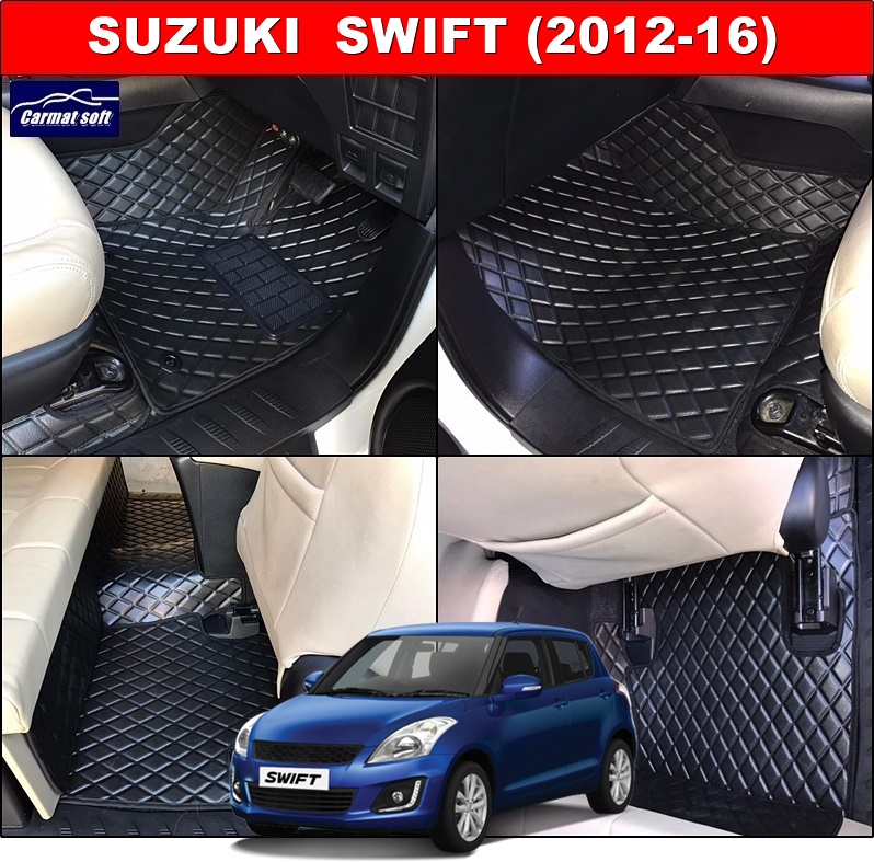 พรมปูพื้นรถยนต์ SUZUKI SWIFT ปี2012-16 ลายDIAMOND ยางปูพื้นรถยนต์EVA เต็มคัน