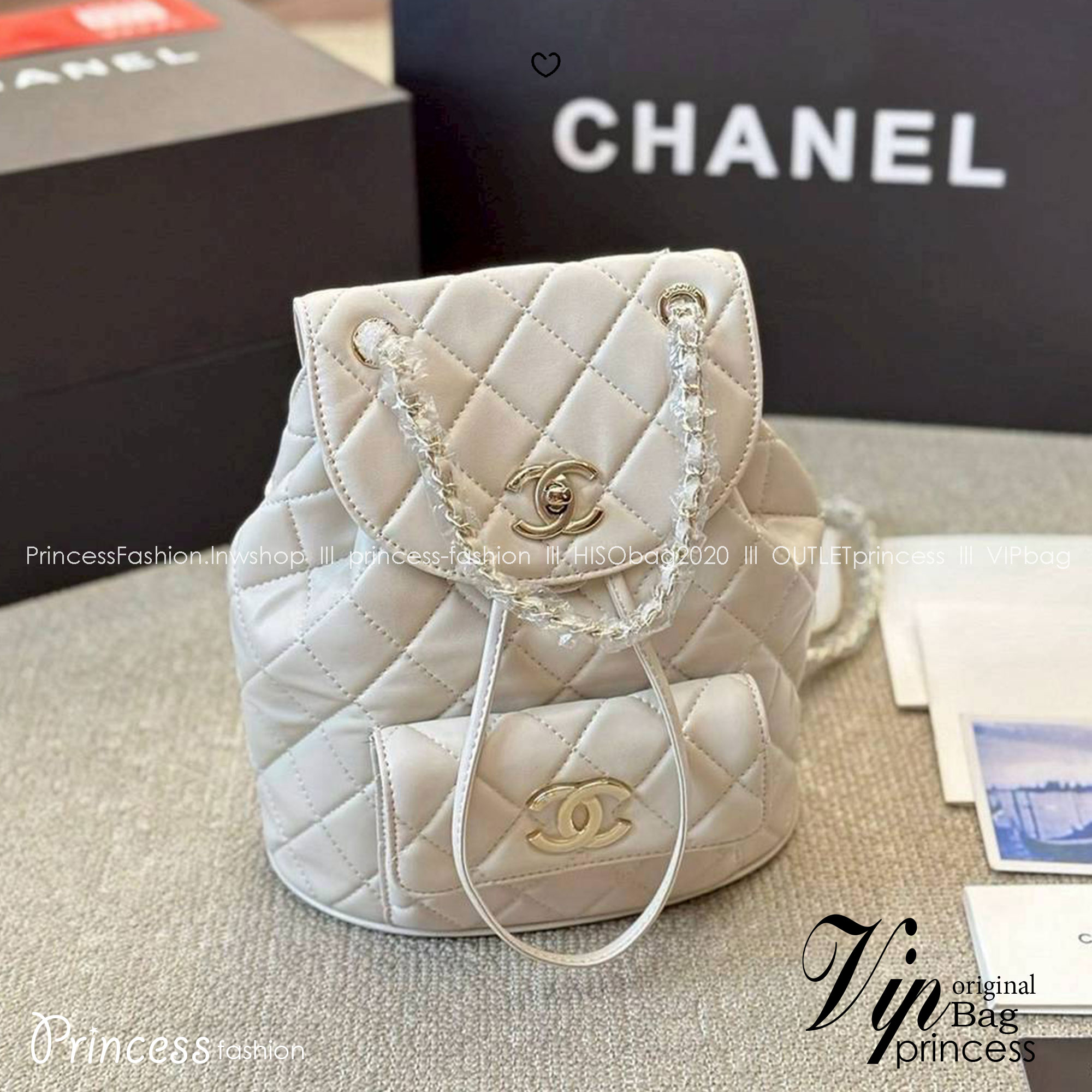 Chanel Duma Backpack กระเป๋าเป้ ไซส์น่ารัก สีพาสเทลสุดคิ้ว รูปทรงทันสมัยหนังเรียบสัมผัสนิ่ม ดีเทลความสวยมากมาย