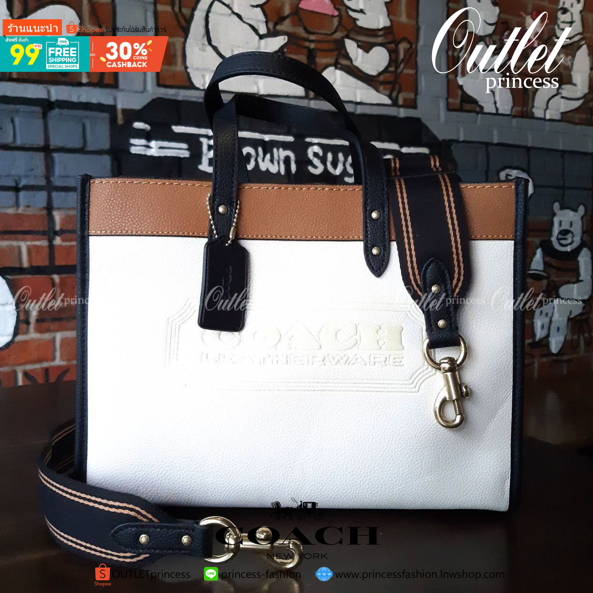 ของแท้ 💯% COACH C0777 FIELD TOTE 30 IN COLORBLOCK WITH COACH BADGE กระเป๋าสะพายทรงโท้ท รุ่นคลาสสิคย้อนยุค สีเรียบหรู ใช้ได้ในทุกโอกาส วัสดุหนัง pepble เต็มใบ มาพร้อมสายสะพาย crossbody เส้นใหญ่ ทนทาน สีตัดโทนกับกระเป๋าอย่างลงตัว