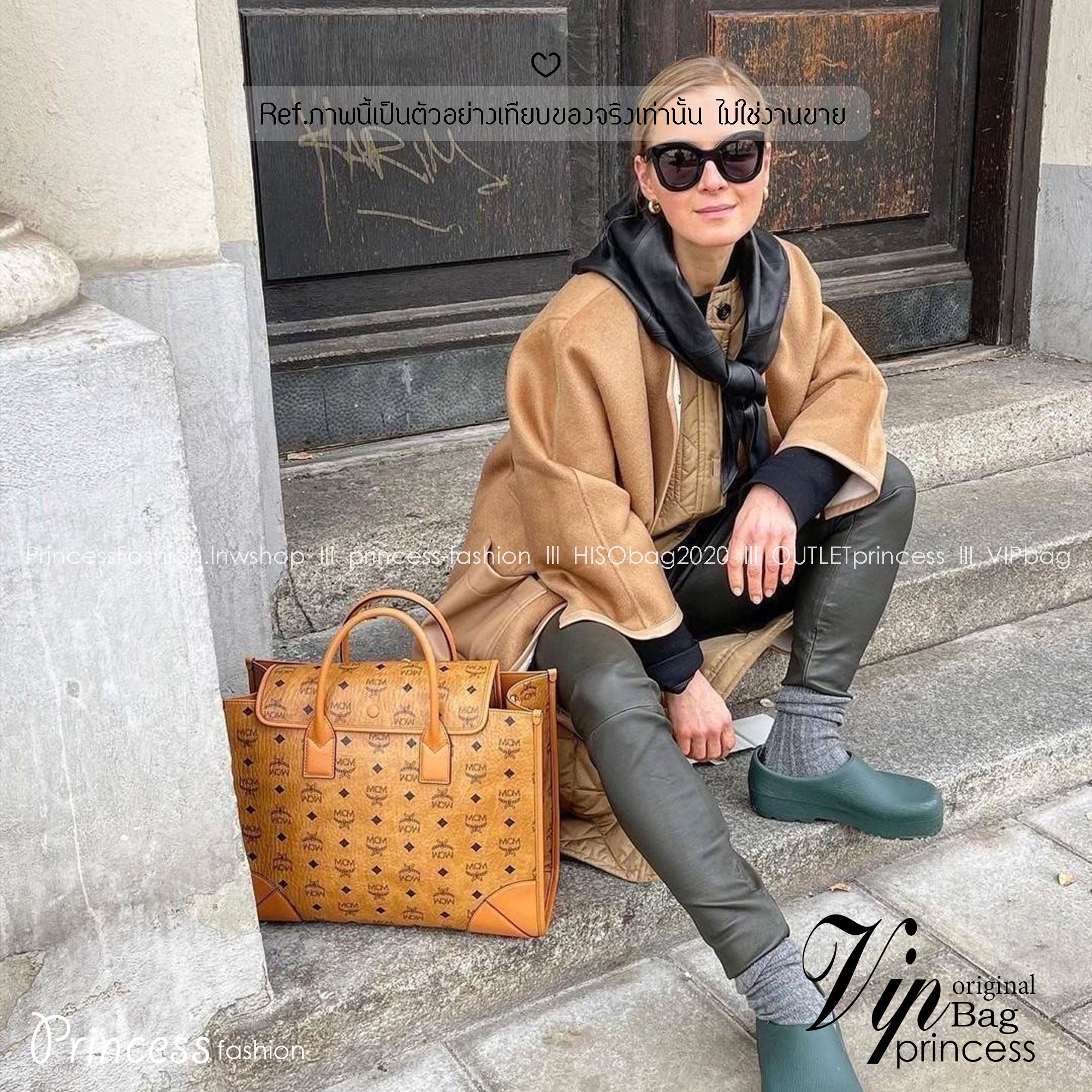 ORI | M.C.M MEDIUM MÜNCHEN TOTE IN VISETOS กระเป๋าโท้ทไซส์กลางจุได้เยอะ ใหม่ล่าสุด ใช้ได้ทั้งหนุ่มๆและสาวๆ รูปทรงคลาสสิค ดีไซน์เป็นเอกลักษณ์ แถมยังได้ใบลูกใส่ของจุกจิกได้อีก