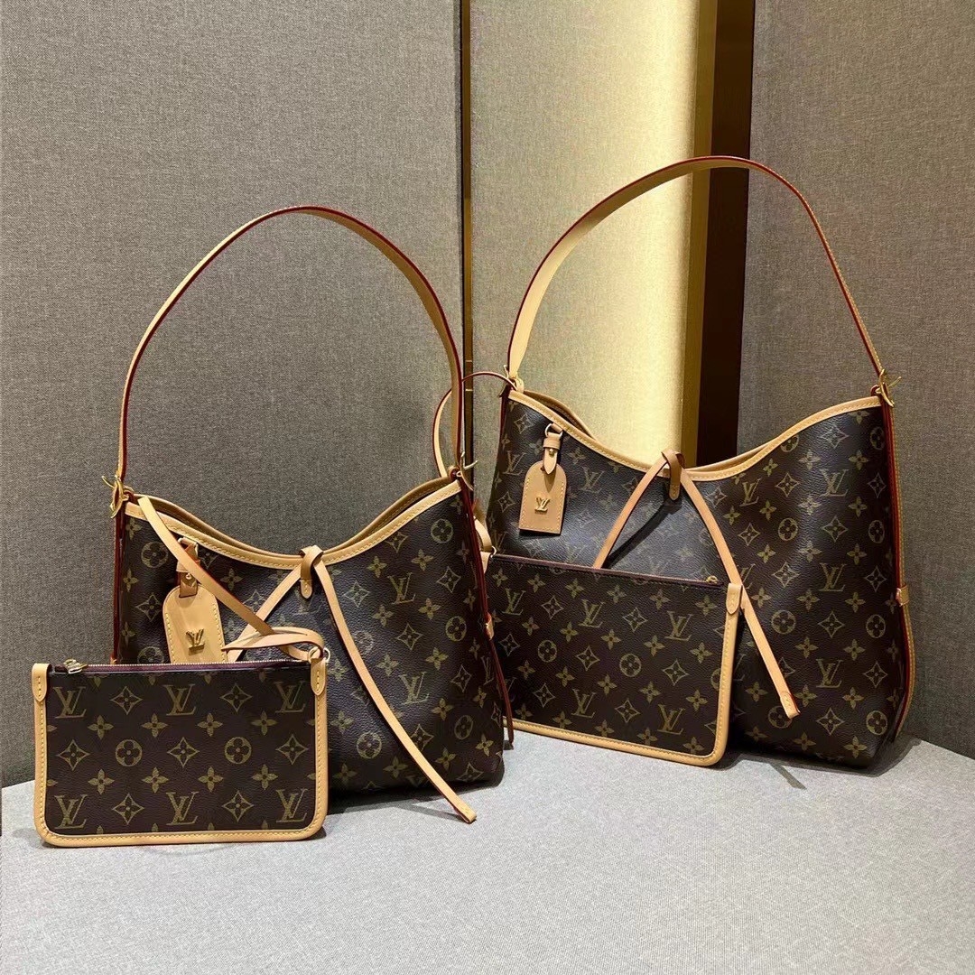 CarryAll PM handbag in Monogram / LV Tote Shopping Bag พร้อมส่ง กระเป๋าถือแคนวาสแต่งขอบหนังแคนวาสอย่างดี ผสานเสน่ห์สวยงามเข้ากับดีไซน์ที่รับกับสรีระให้คุณพกพาไปได้ทุกที่