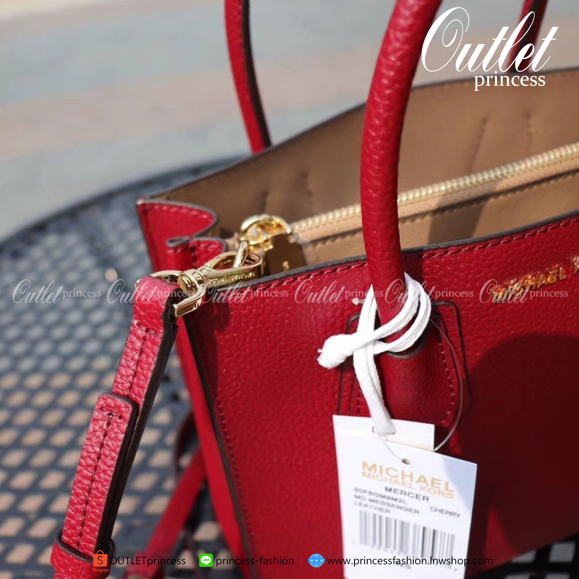 ของแท้ 100% Micheal Kors Genuine Leather Handbag (The Mercer Collection⚡️)