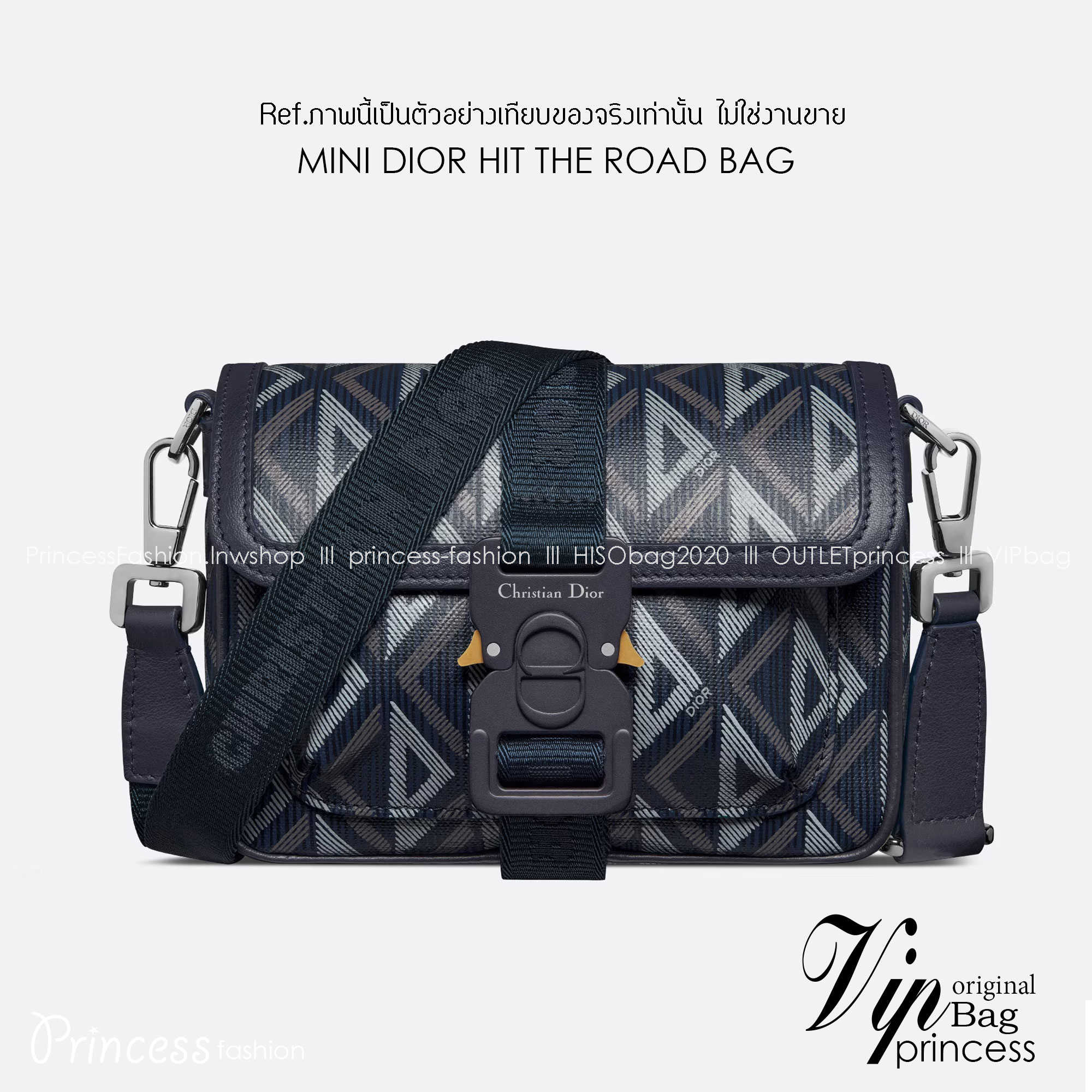 MINI DIOR HIT THE ROAD BAG / Dior Mini Messenger Bag / CD Diamond Messenger Bag ท็อปออริสลับแท้ เกรดดีสุด พร้อมส่ง กระเป๋าสะพาย รุ่นใหม่ล่าสุดคอล Summer 2023 ที่หนุ่มๆไม่ควรพลาด สวยหรูหราเป็นเอกลักษณ์แบรนด์