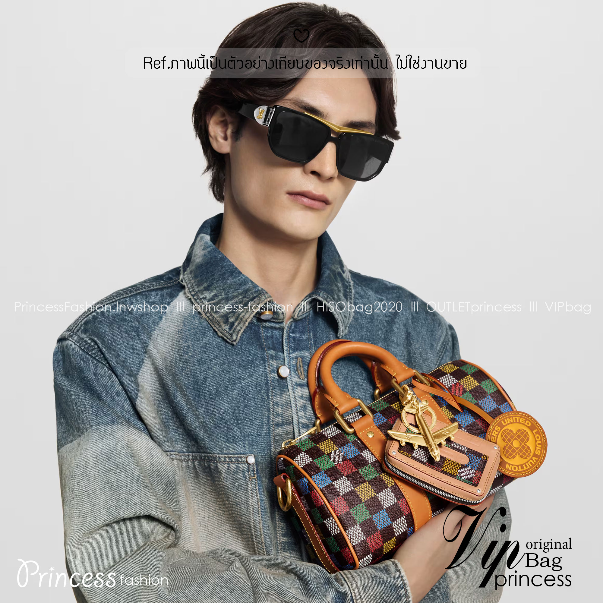 ORI หนังแท้ | LV Keepall Bandoulière 25 Bag กระเป๋าทรงหมอนซิตี้ ดีไซน์ใหม่จาก LV Vers Damier Ebene โดดเด่นที่ลายช่องสี่เหลี่ยมดุจระบายสีด้วยมือพิมพ์ลงบนลายตารางหมากรุก แต่งดีเทลหรูหราผสานอดีตเข้ากับปัจจุบันได้อย่างมีสไตล์