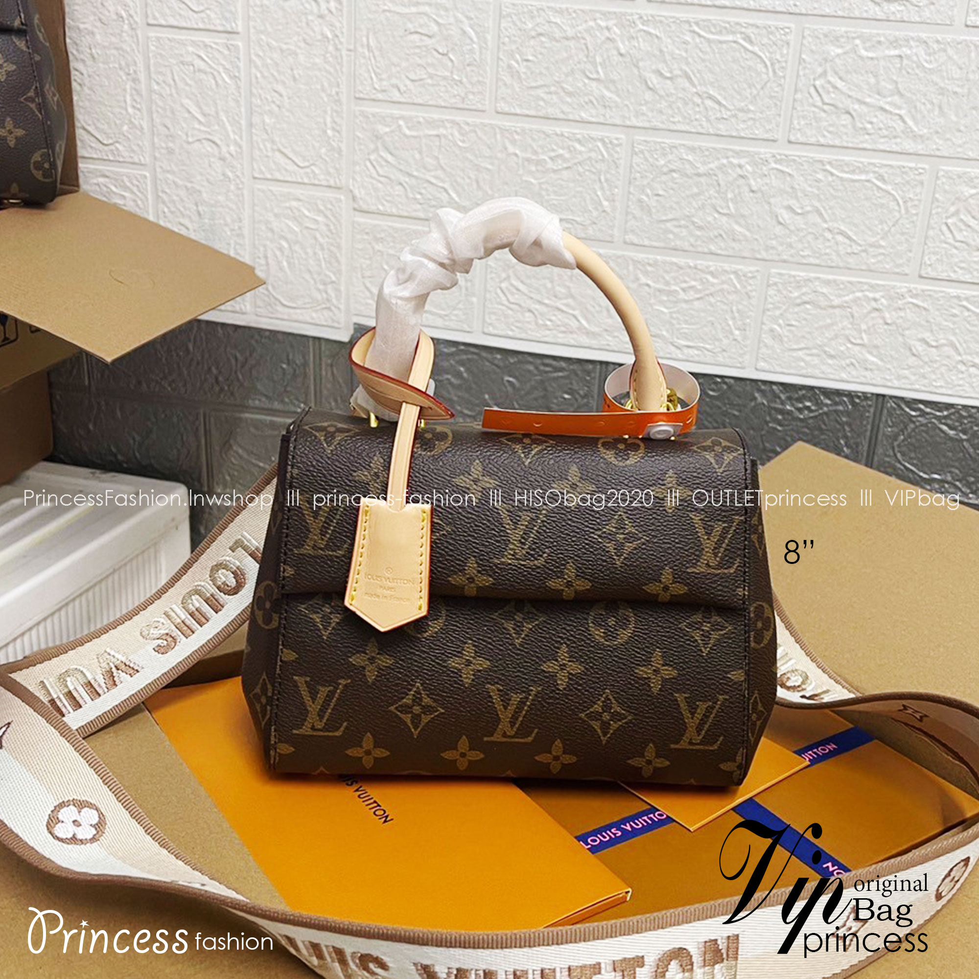 LV Cluny BB 25cm / LV Cluny Mini 20cm กระเป๋าถือ/สะพาย สุดยอดของความคลาสสิค คอลขายดีตลอดกาล หูจับในตัว