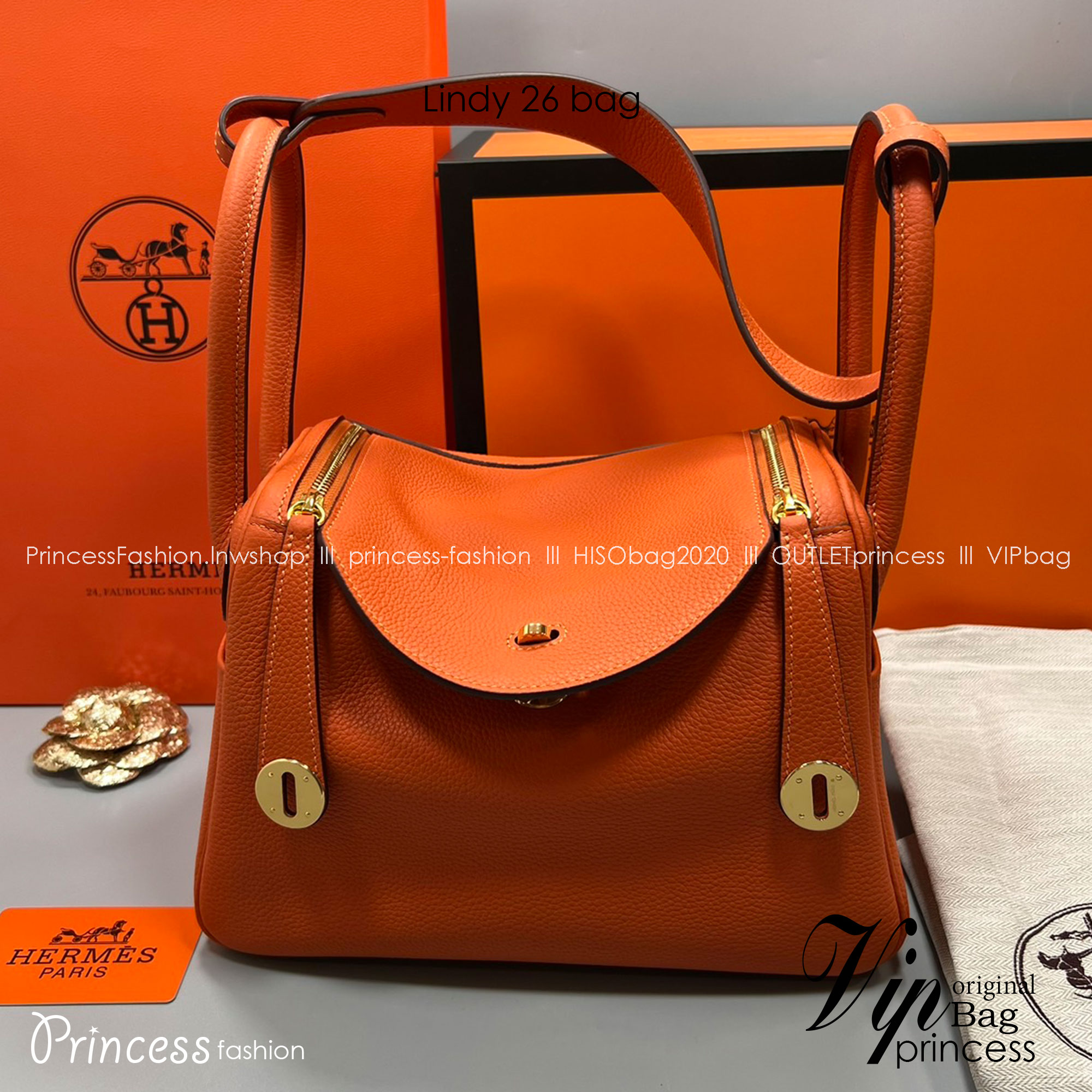 พร้อมส่ง 15 สี HERMES Lindy 26 bag กระเป๋าทรงโท้ทหนังสวยอย่างดี เอกลักษณ์ของความเรียบหรูไฮคลาสอย่างสมบูรณ์แบบ เกรดออริ สลับแท้ งานสวยตามรูป ใช้งานต่างประเทศได้