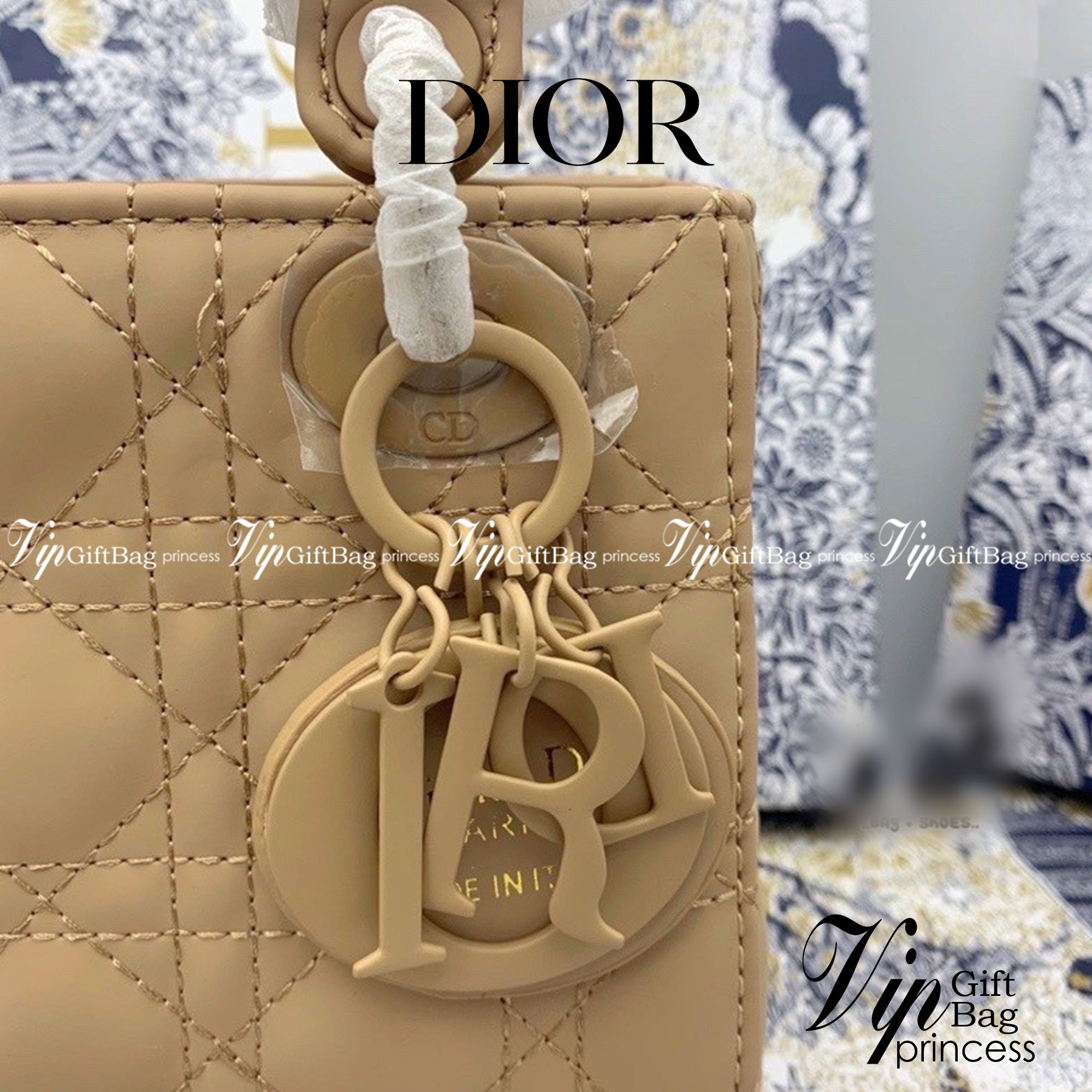 DIOR CD LADY BAG / Christian Dior Lady Dior Ultra-Matte Bag พร้อมส่ง 6 โทนสีพาสเทลหวานๆ น่ารักละมุน ตัวห้อยโลโก้โทนสีเดียวกับกระเป๋า น่ารักมากค่ะ ดีไซน์เรียบง่าย แต่แฝงไปด้วยความหรูหรา วัสดุหนังแท้ ทรงกล่องคลาสสิค มีหูจับในตัวและสายครอสบอดี้สุดเลิศ ที่มาพ