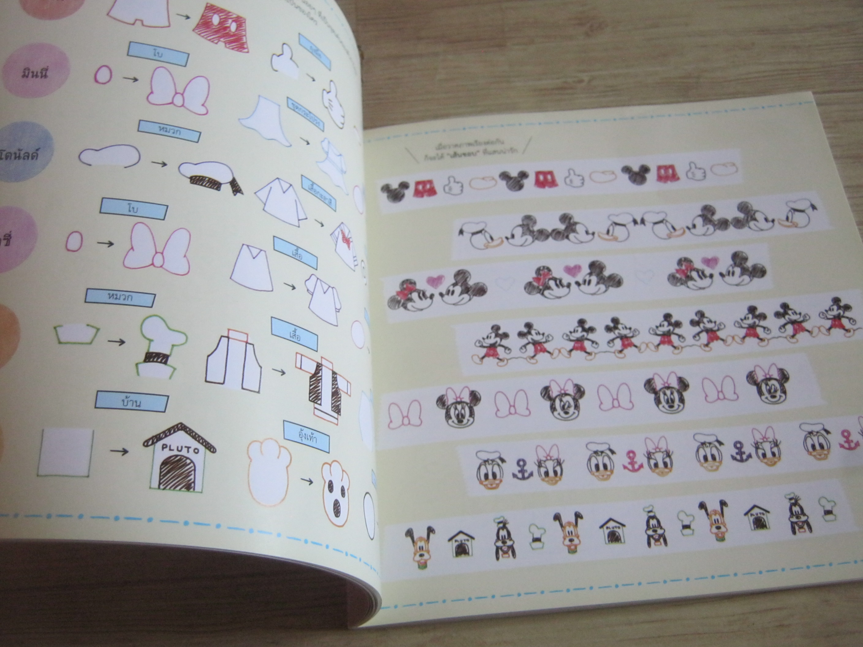 วาดภาพการ์ตูนดิสนีย์ด้วยปากกาลูกลื่น ซะกะเบะ คิเม บรรณาธิการ พรรณี ยมาภัย แปล