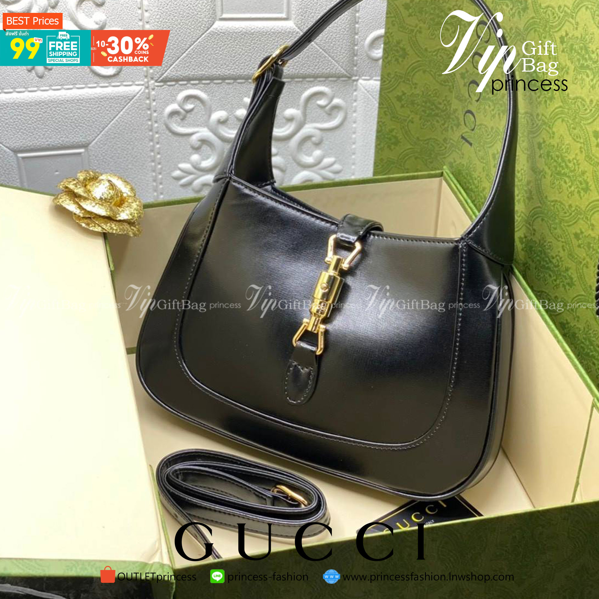 VIP GIFTbag 】หนังแท้ GUCCI Jackie 1961 mini shoulder bag กระเป่ารุ่นฮิตจาก Gucci ต้องบอกเลยว่าสำหรับสาวๆหลายคนนั้น ที่ชื่อชอบ หรือเป็นสาวกกลับแบรนด์อย่าง Gucci ต้องบอกเลยนะว่าสำหรับรุ่นนี้ห้ามพลาดไปทีเดียว บอกว่าได้เป็นตำนานควาวินเทจได้อย่างดี โดยขนาดของต