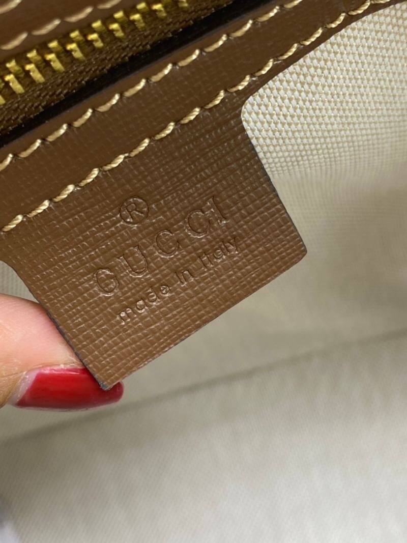 VIP GIFT 】หนังแท้ GUCCI Horsebit 1955 small top handle bag