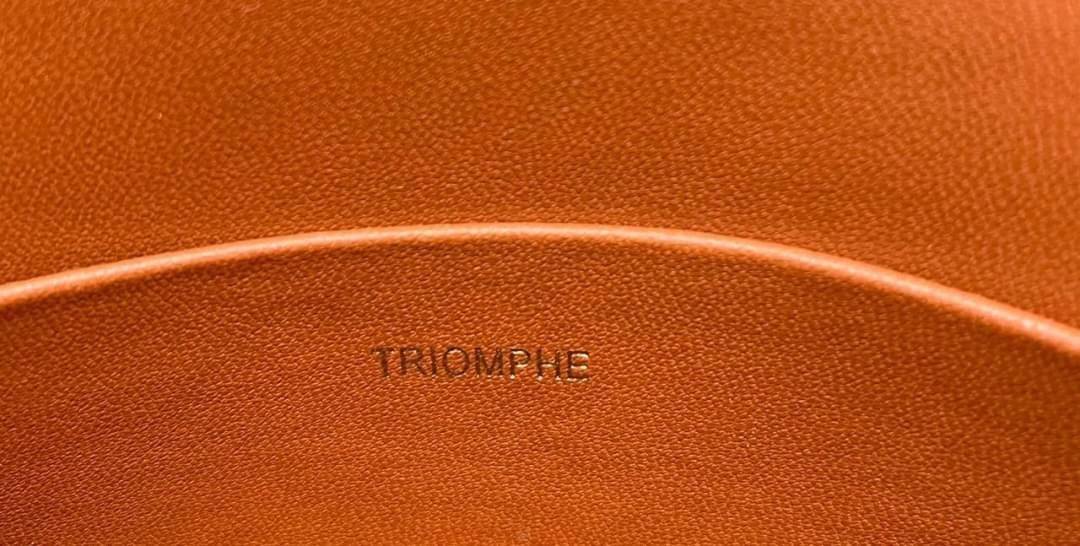 CELINE Teen BESACE TRIOMPHE in Triomphe Canvas and Calfskin Tan เกรดออริจินอล รุ่นใหม่ล่าสุด พร้อมส่งที่ไทย ภาพสินค้าถ่ายจากงานขายจริง ใช้งานต่างประเทศได้