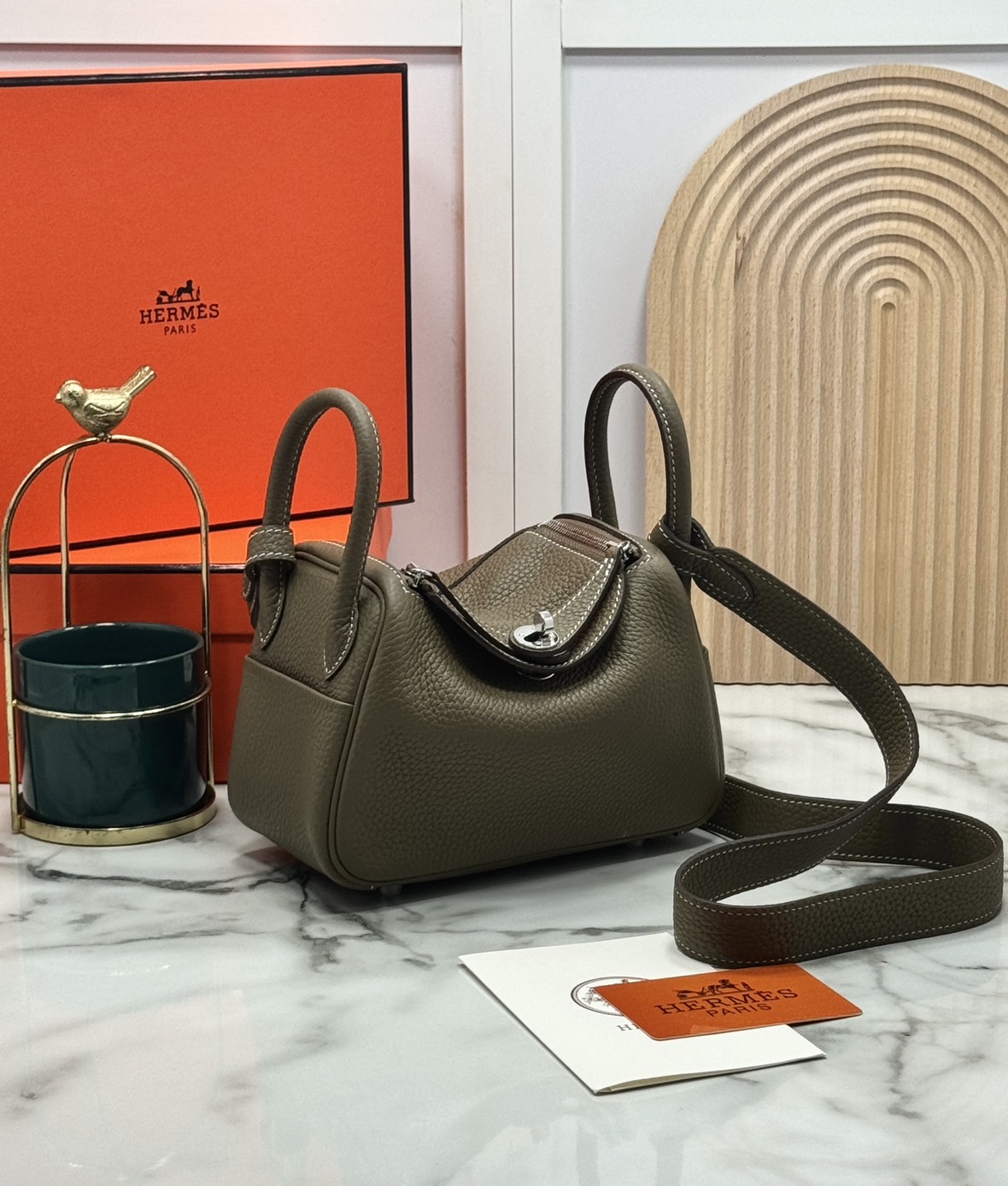 ORI หนังแท้ | HERMES lindy 19cm กระเป๋าสะพาย นิยามความหรูหราระดับมาสเตอร์พีช 🤍 สินค้าเกรดออริจินอล หนังแท้