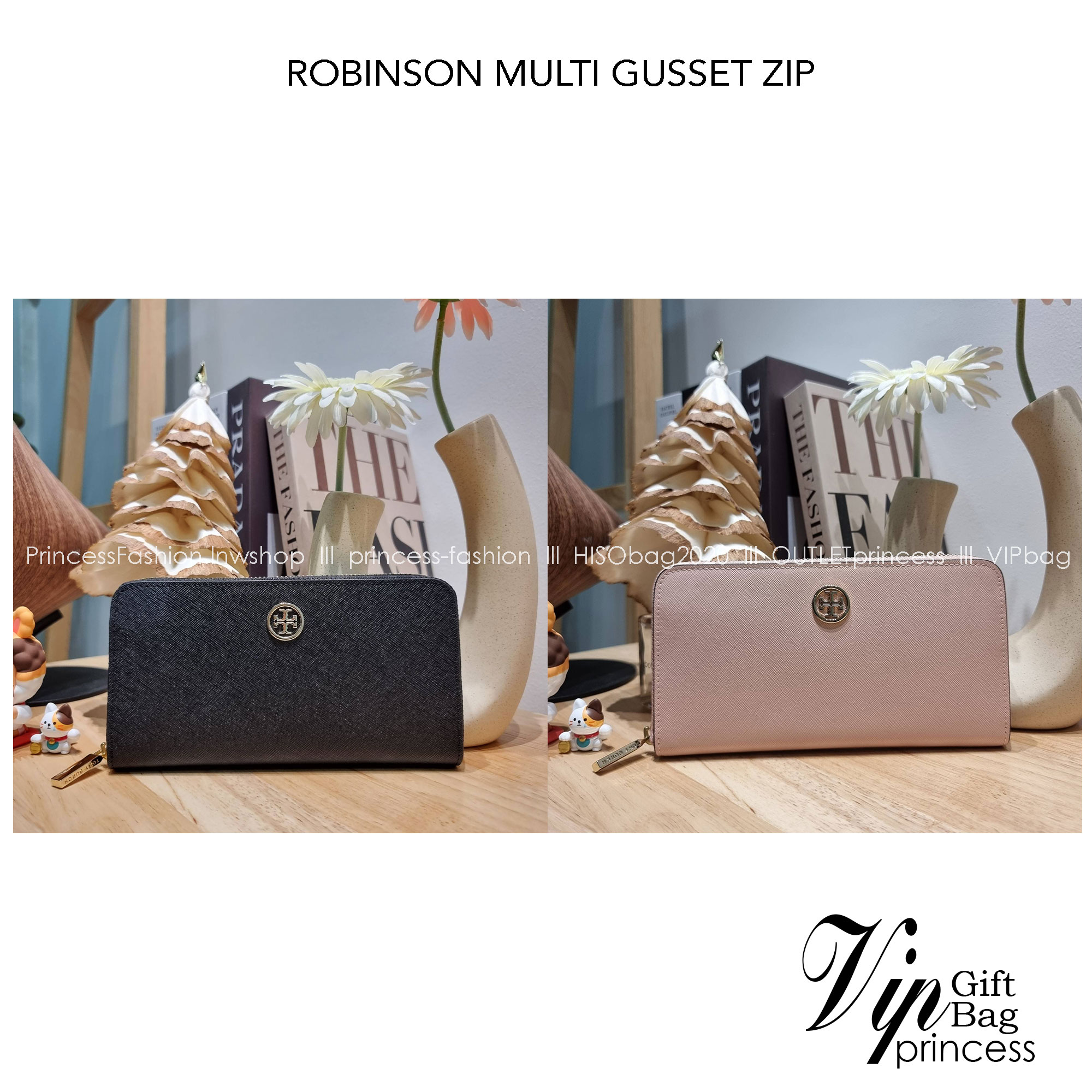 TORY BURCH ROBINSON MULTI GUSSET ZIP CONTINENTAL WALLET รุ่นหายาก พร้อมสีน่ารักน่าใช้ ต้อนรับเดือนแห่งความรัก!! กับกระเป๋าสตางค์ใบยาว ขนาดกำลังพอเหมาะ ดีไซน์เรียบหรู