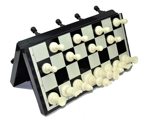 หมากรุกสากลแม่เหล็กพลาสติกอย่างดี