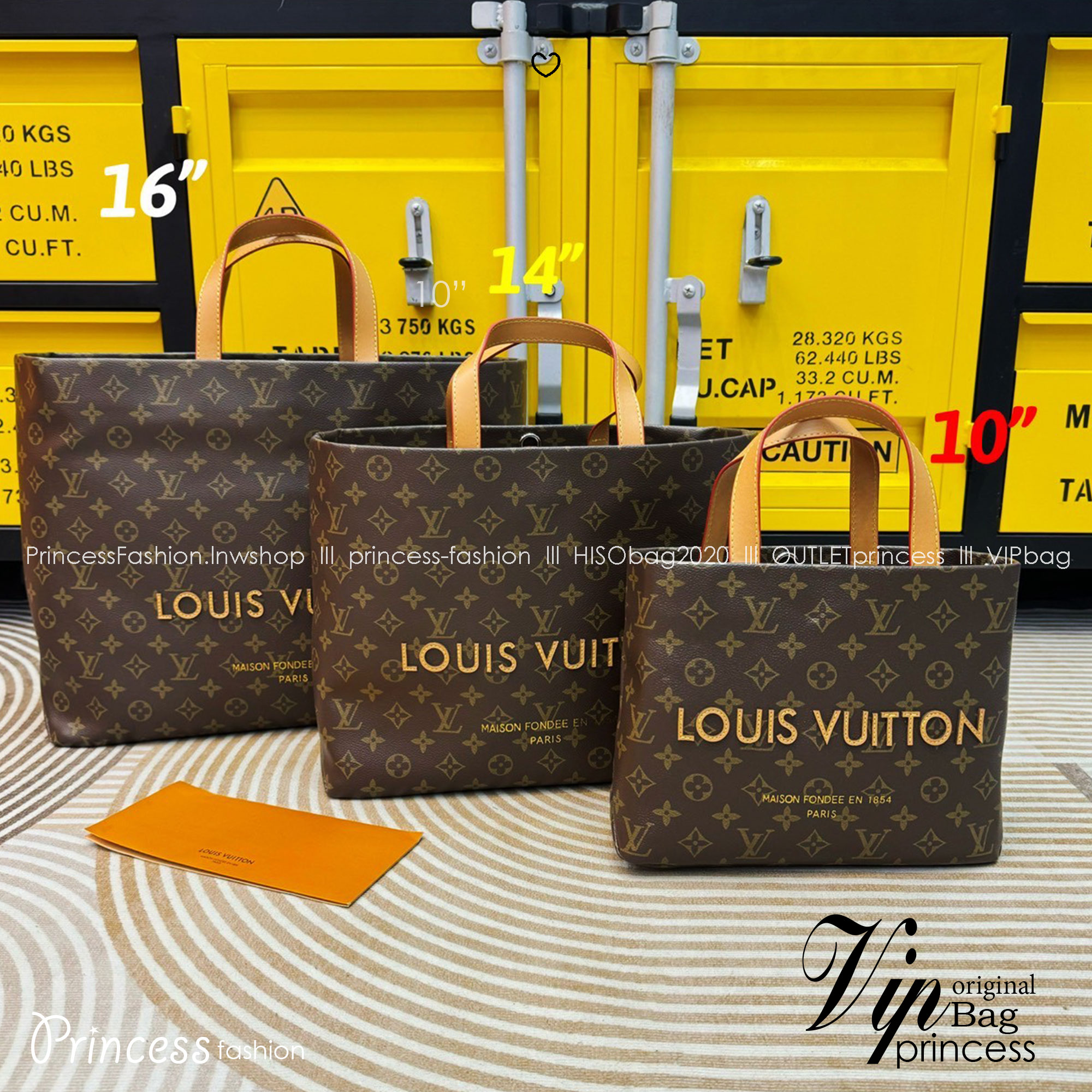 LV Shopper Tote bag Monogram pattern กระเป๋าสะพายทรงโท้ท shopper มี 3 ขนาด สวยคลาสสิค พกพาสะดวก ใช้งานง่ายสุดๆ