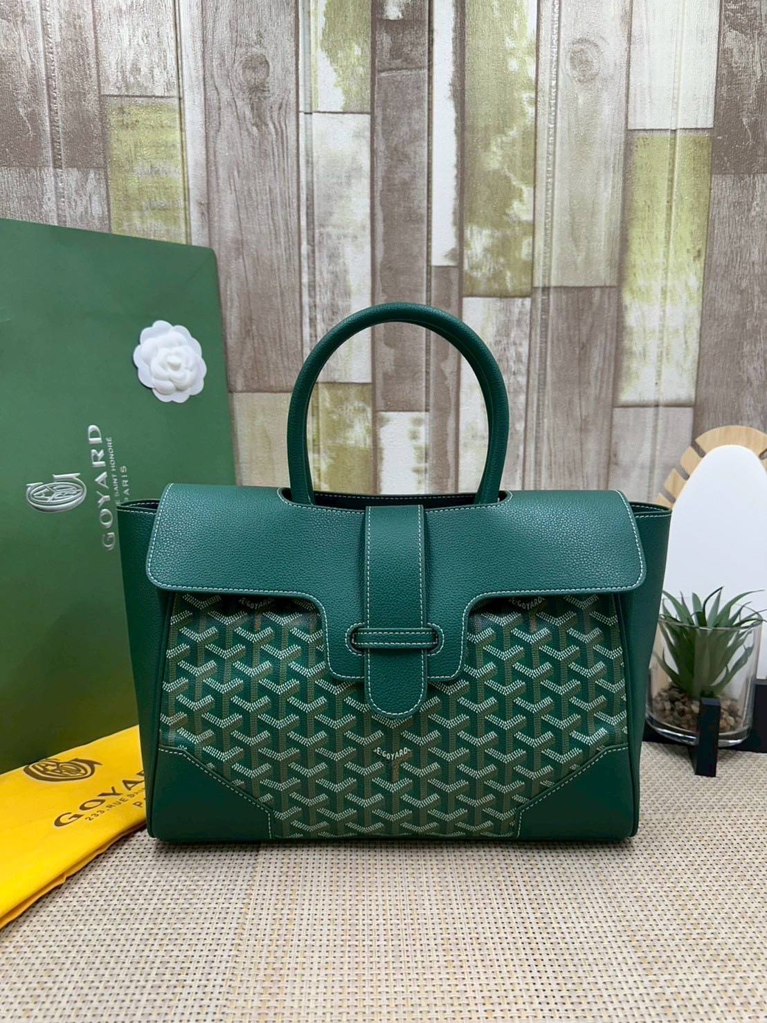 5 สี ORI หนังแท้ | Goyard Saigon Tote Bag กระเป๋าสะพายทรงโท้ท พร้อมหูจับใช้งานง่าย ภายในโล่งกว้าง หรูหราลงตัว