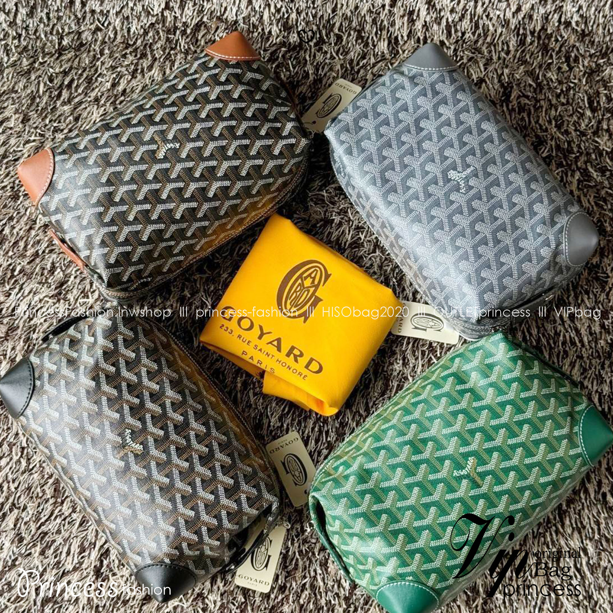 Goyard Bowling 25 Toiletry Bag กระเป๋าทรงพอชใช้งานง่ายกะทัดรัด รุ่นขายดี ใช้ได้ทั้งชายหญิง