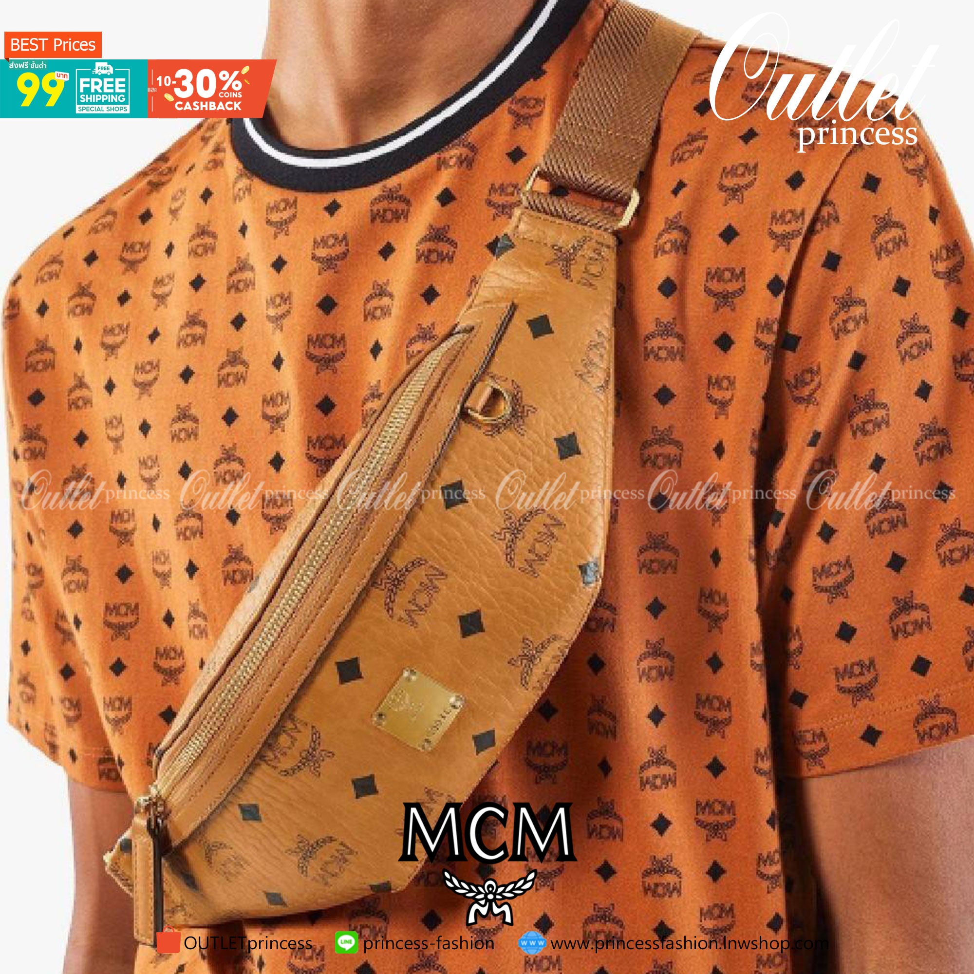 M.C.M SMALL FURSTEN BELT BAG IN VISETOS กระเป๋าคาดอกยอดฮิตอีกหนึ่งดีไซน์ ที่หนุ่มๆสาวๆใช้ได้ไม่มีเบื่อ รุ่นขายดีตลอดกาล ลายวิเซโต้เอกลักษณ์ ทั้งสปอร์ตและดูหรูในตัว ใช้งานง่ายด้วยไซส์ที่กะทัดรัด วัสดุหนังแคนวาสคุณภาพดี ภายในเป็นช่องโล่ง ใช