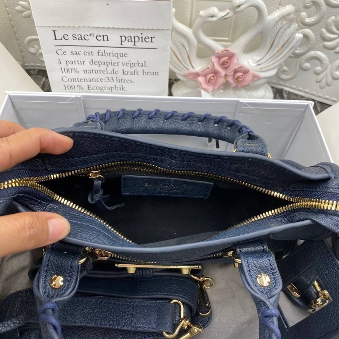 VIP 】หนังแท้ BALENCIAGA Classic City Mini Shoulder Bag พร้อมส่งที่ไทย โทนสีสวยละมุน