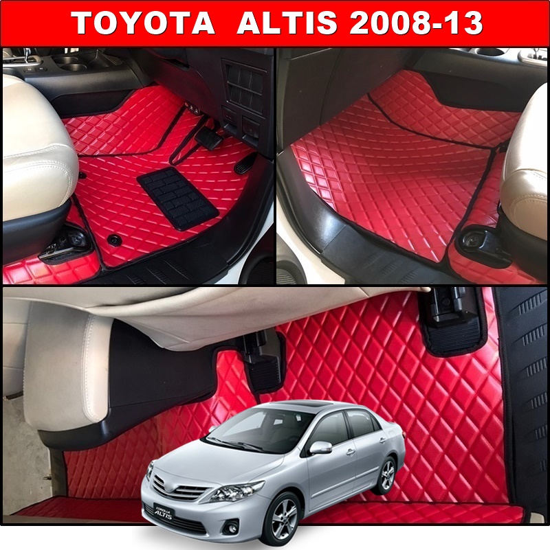 พรมปูพื้นรถยนต์ TOYOTA ALTIS 2008-13 ลายDIAMOND ยางปูพื้นรถยนต์EVA เต็มคัน