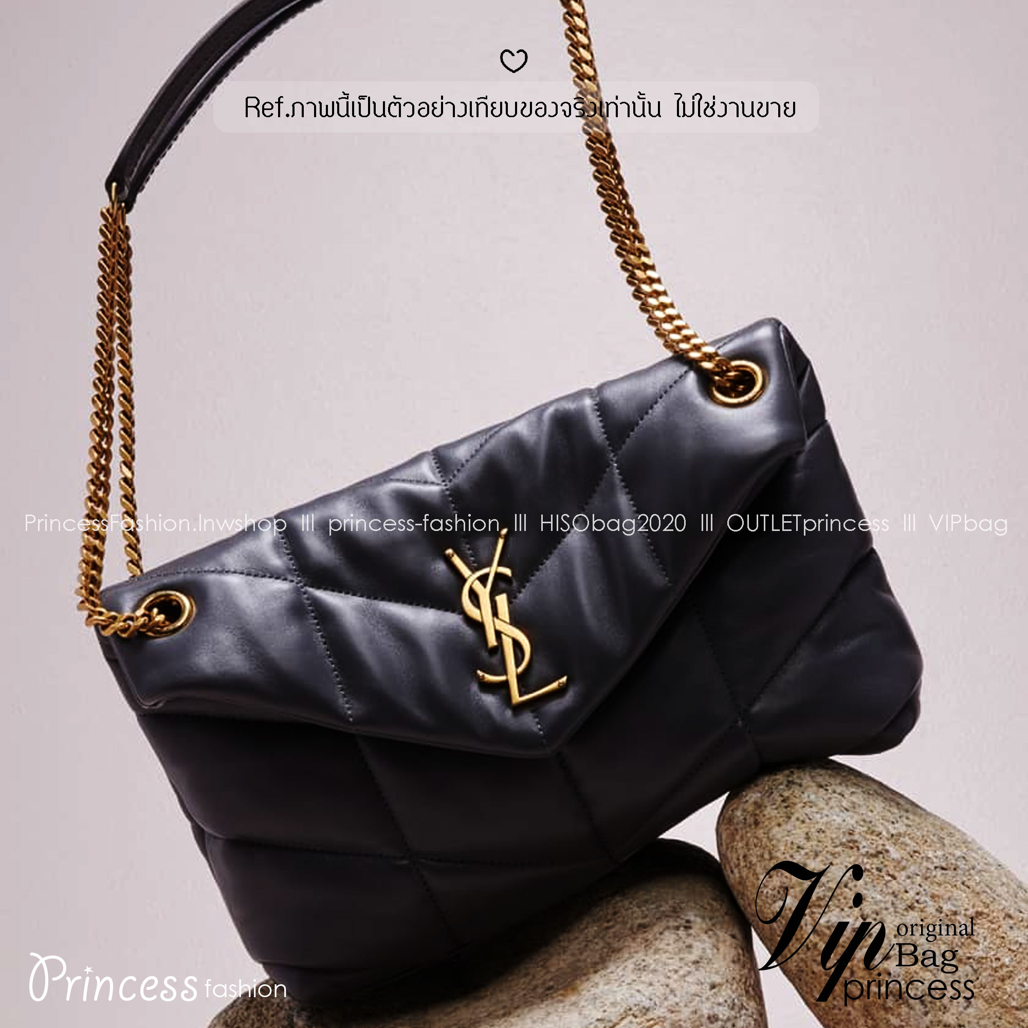 YSL puffer small in nappa leather Bag กระเป๋าสะพายทรงสวยสุดหรู รุ่นยอดนิยม ทรงสวย ใช้ได้บ่อยไม่มีเบื่อ ดีไซน์เรียบหรู ออกแบบมาให้ใช้งานได้สะดวกด้วยกระดุมแม่เหล็ก พับทรงเข้ารูป