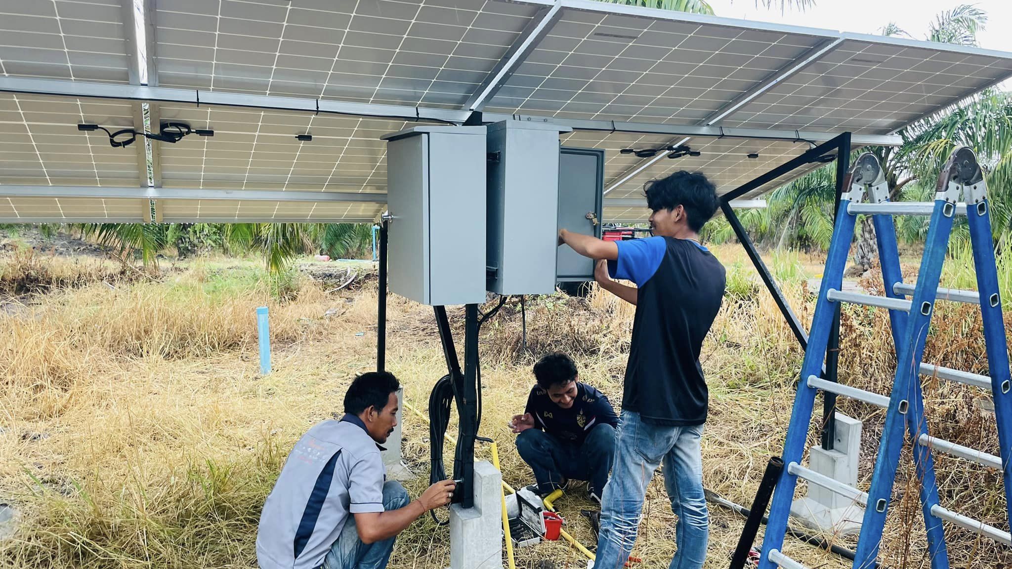 ชุดซัมเมิสปั้มบาดาล ขนาด 3 แรงม้า สวนปาล์มน้ำมัน