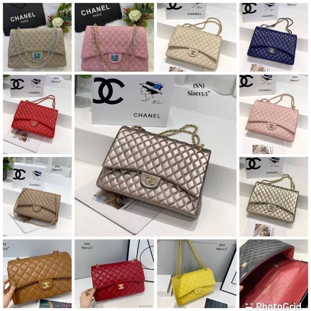 CHANEL MAXI CLASSIC 13.5" กระเป๋าสะพายทรงคลาสสิคใบใหญ่ จุของได้เยอะมากๆ งานสวยหรูมาแต่ไกล สวยงามไม่ผิดหวังค่ะ