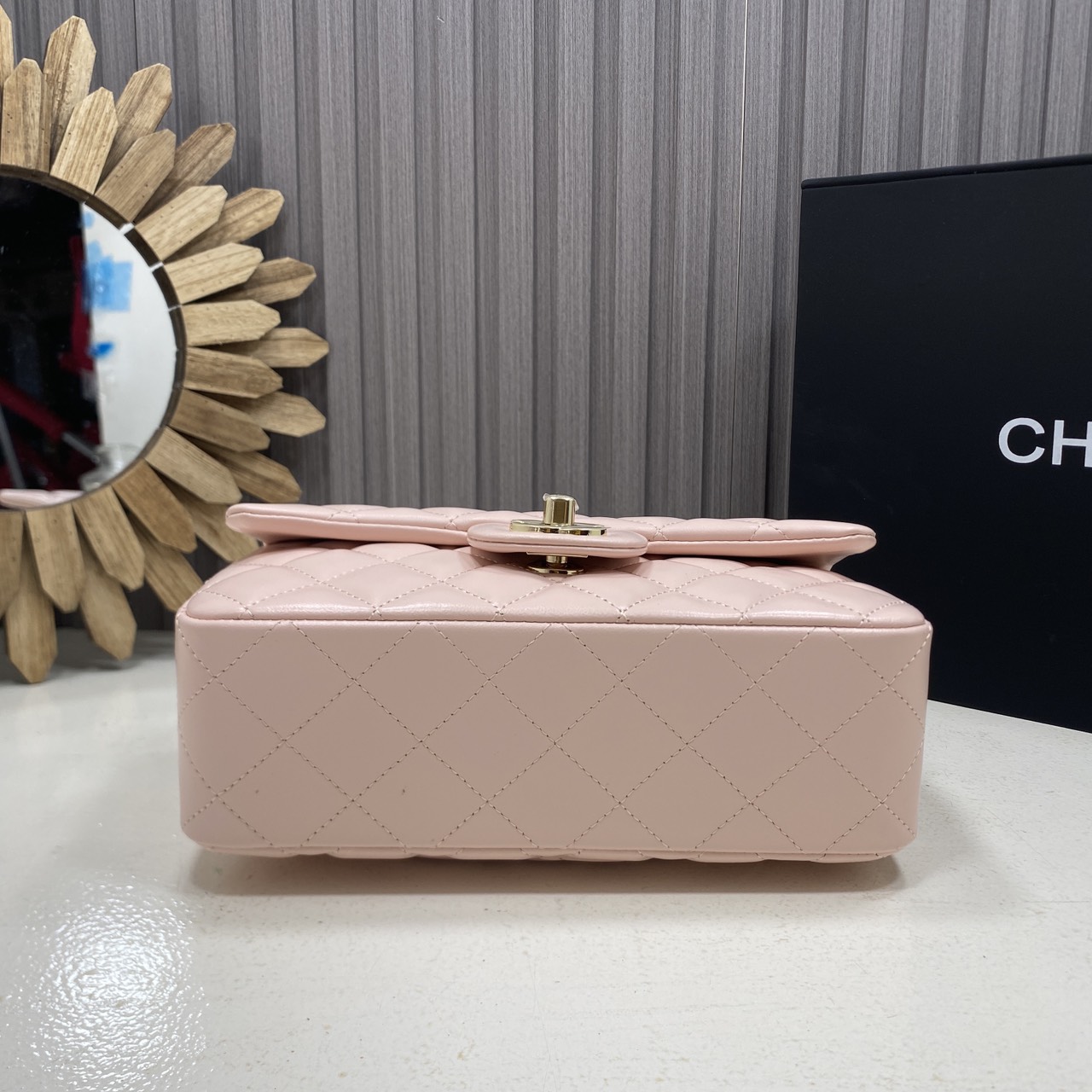 ORI หนังแท้ | CHANEL Classic Flap Bag TopHandle 20cm กระเป๋าสะพายคคลาสสิกพร้อมหูจับ หรูหราระดับตำนาน สวยงามเหนือกาลเวลา