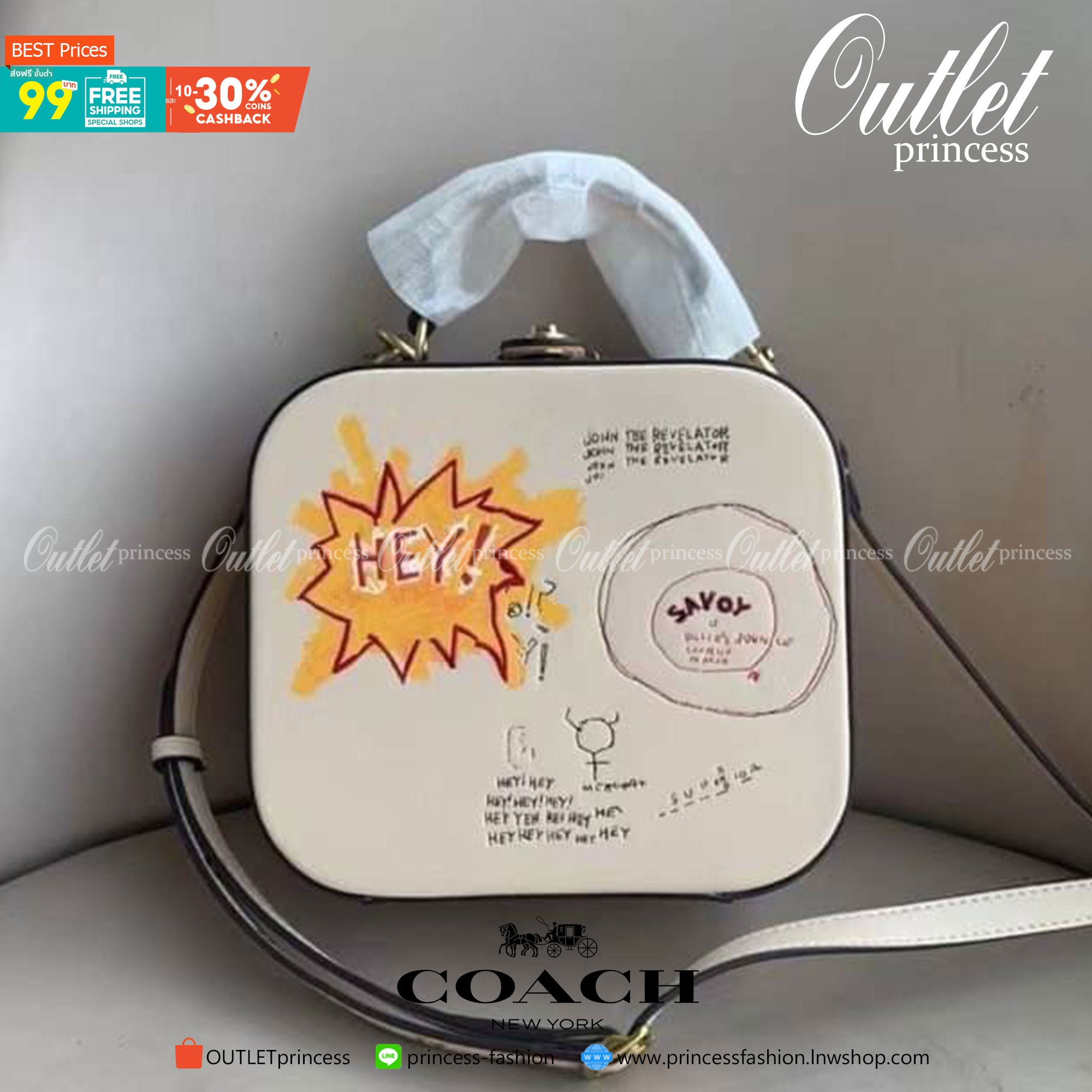 COACH X JEAN-MICHEL BASQUIAT SQUARE BAG