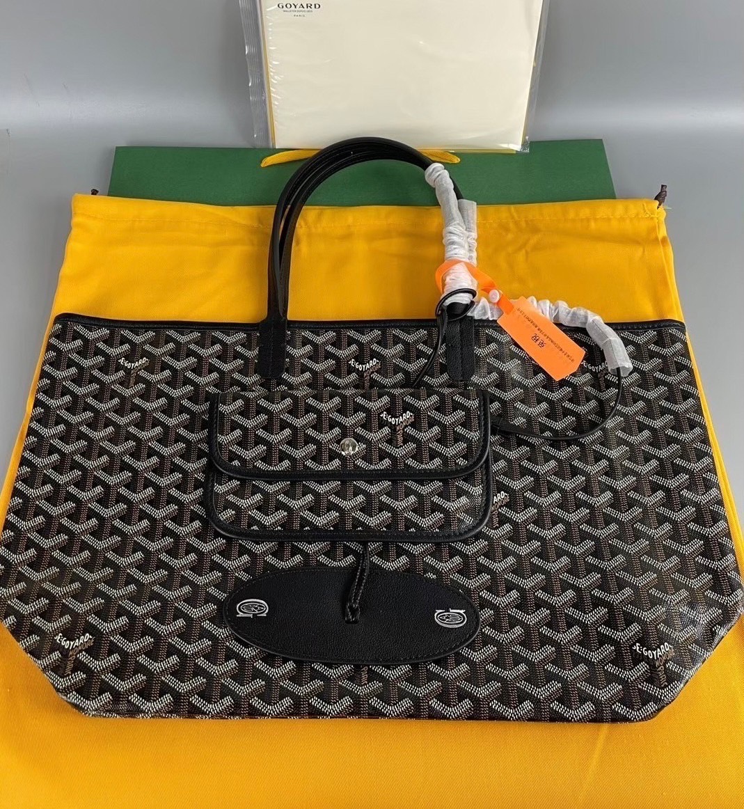 GOYARD PM TOTE BAG กระเป๋าทรงโท้ทใบใหญ่ หนังแท้สวยเป๊ะ เกรดท็อปออริ สลับแท้ 1:1 เกรดดีสุด ใช้ต่างประเทศได้ ผ่านทุก ตม.