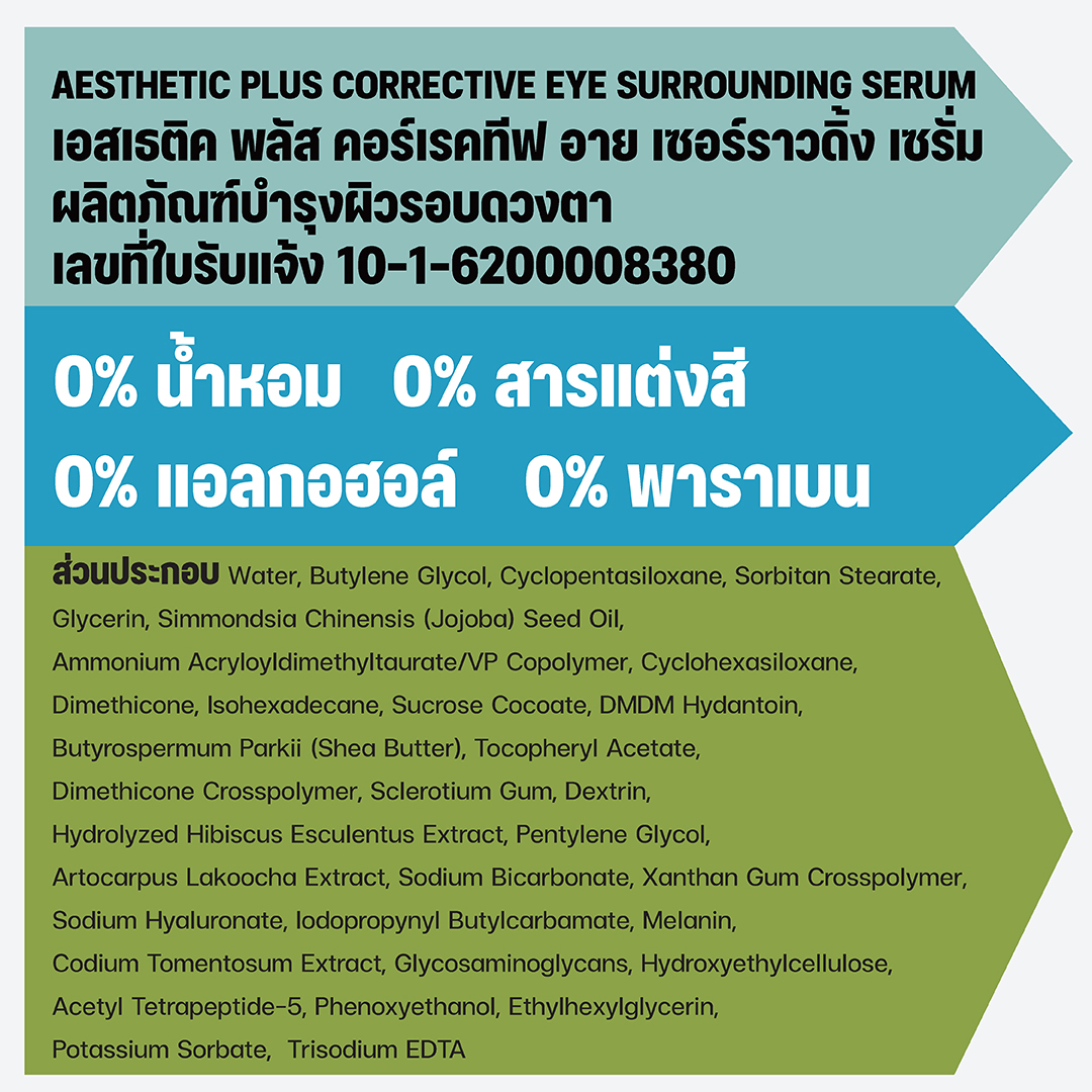 คอร์เรคทีฟ อายเซอร์ราวดิ้ง เซรั่ม อายเซรั่ม ลดเลือนถุงใต้ตาหย่อนคล้อย ริ้วรอยรอบดวงตา รอยหมองคล้ำรอบดวงตา