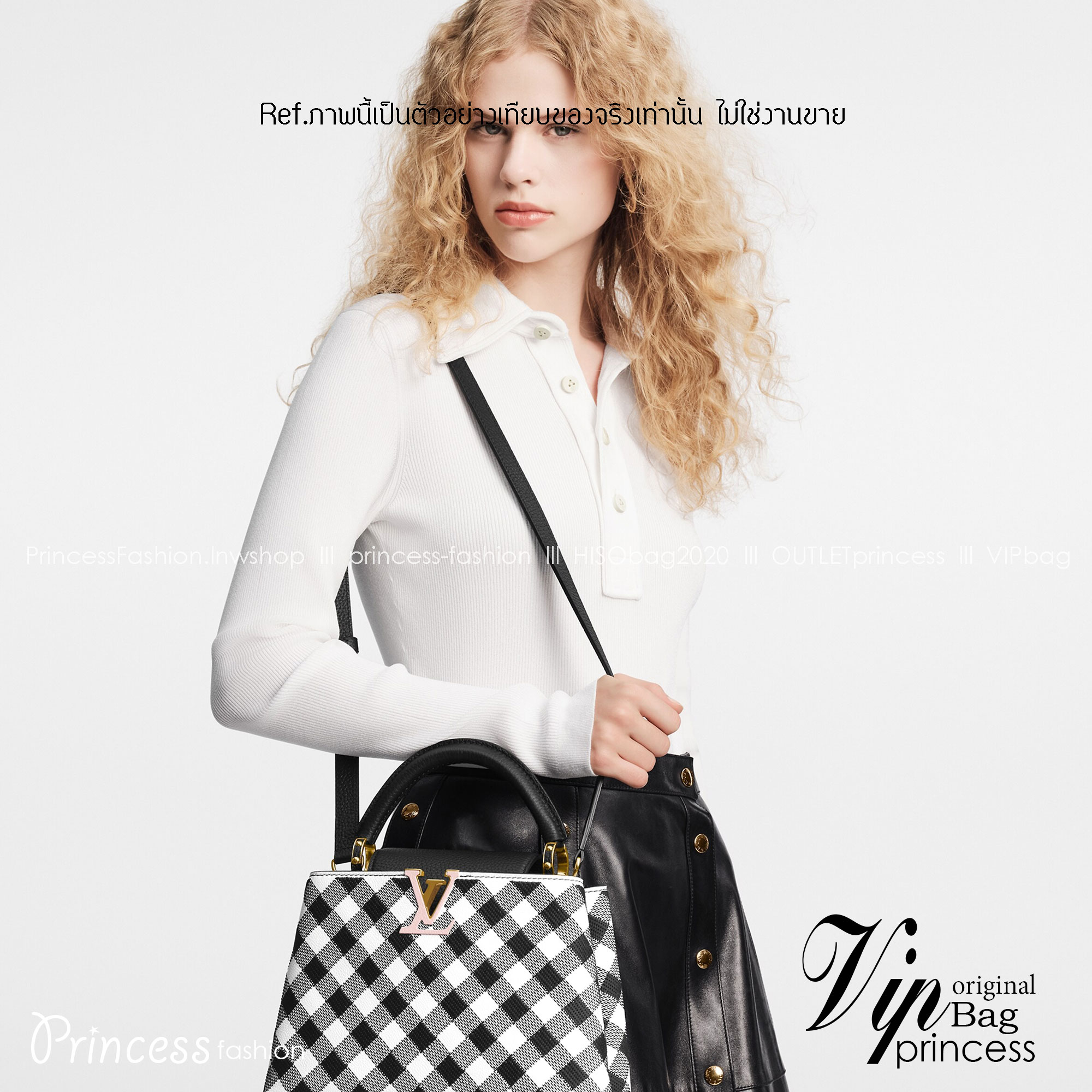 LV Capucines BB Vichy handbag / LV Bag พร้อมส่ง กระเป๋าถือสุดหรู ดีไซน์ทรงคลาสสิค ดีงามม้ากกกก!! มาพร้อมหูจับในตัว **ราคาพิเศษสุดคุ้ม งานสวยเกินราคา