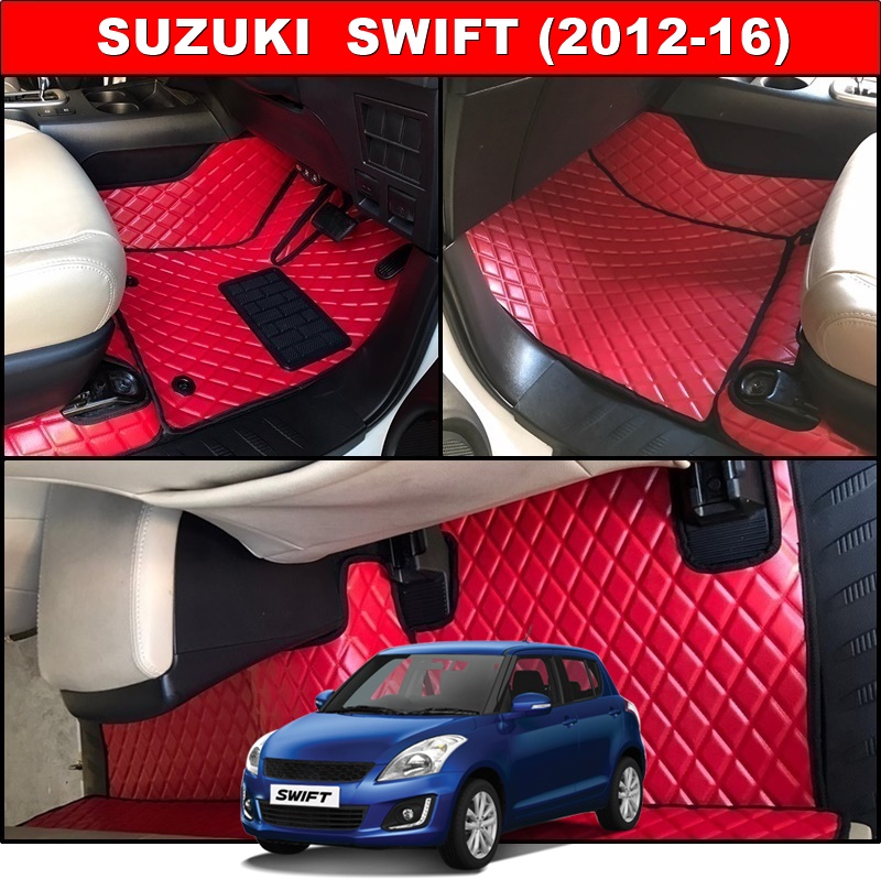 พรมปูพื้นรถยนต์ SUZUKI SWIFT ปี2012-16 ลายDIAMOND ยางปูพื้นรถยนต์EVA เต็มคัน