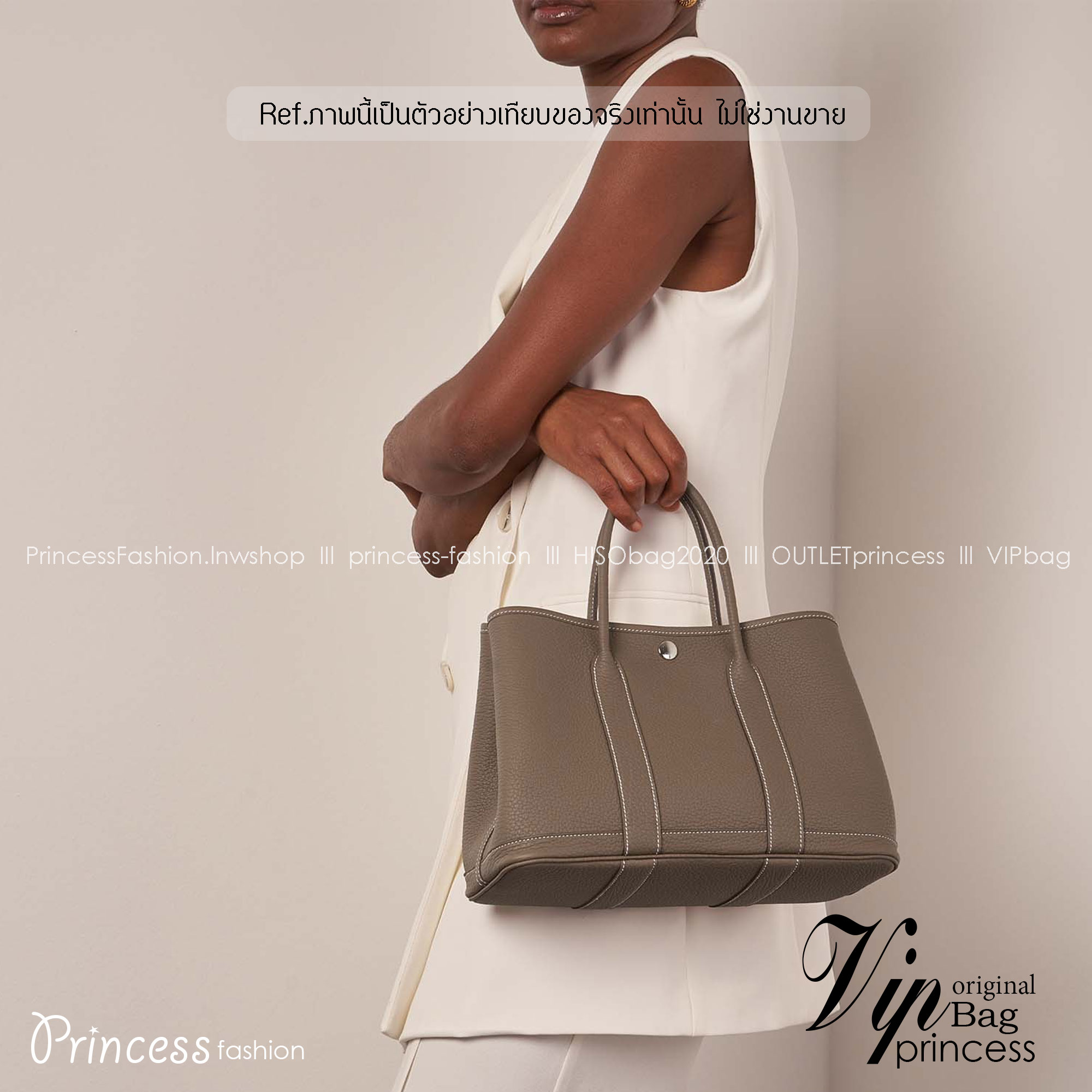 HERMES Garden Party 30 bag กระเป๋าทรงโท้ทแบรนด์หรู เอกลักษณ์ของความสง่างาม เกรดออริ สลับแท้ 1:1 ใช้งานต่างประเทศได้