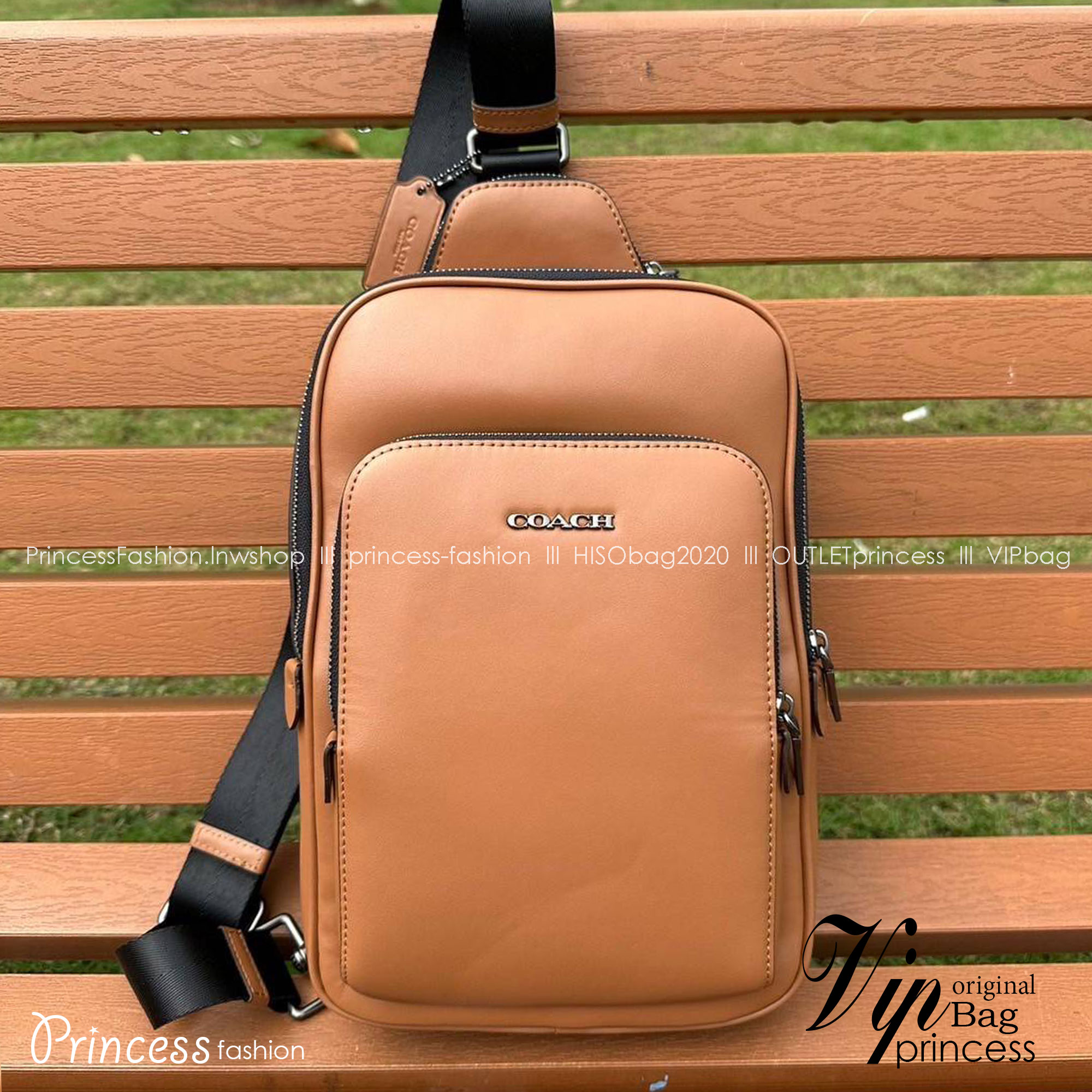 พร้อมส่ง 4 สี COACH Ethan Pack In Signature Canvas / COACH GRAHAM PACK กระเป๋าคาดอก 🧡 เกรดท็อปออริจินอล 1:1 สลับแท้ เกรดดีสุด ใช้งานต่างประเทศได้