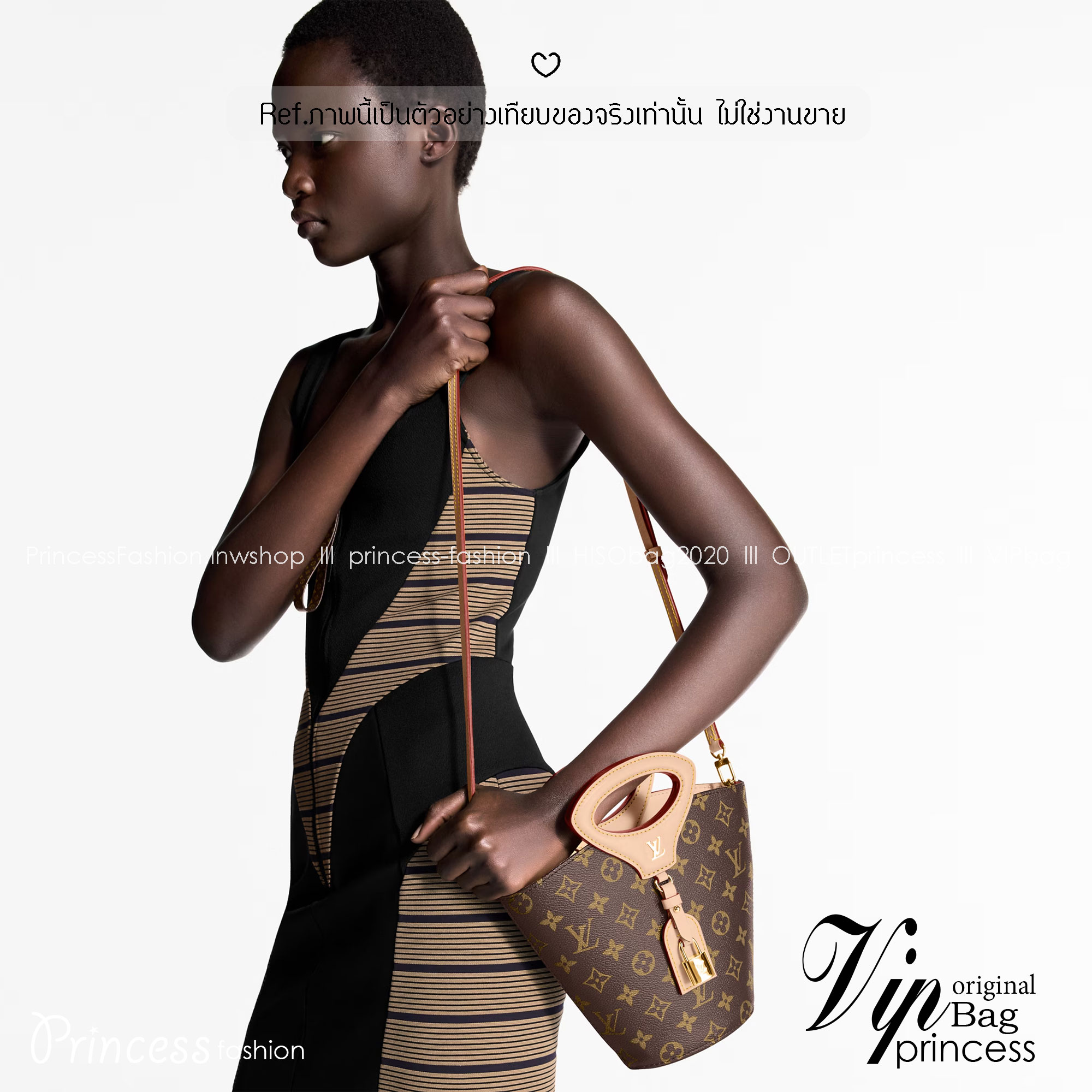 ORI หนังแท้ | LV Rivage BB Spring-Summer 2025 / LV Bucket Bag ใหม่ล่าสุด กระเป๋าสะพายทรงบัคเก็ต จัดเต็มาสุดปัง ทรงสวยทรงใหม่โดดเด่นด้วยหูจับในตัวที่ออกแบบใหม่ได้เก๋ลัคชูมาก