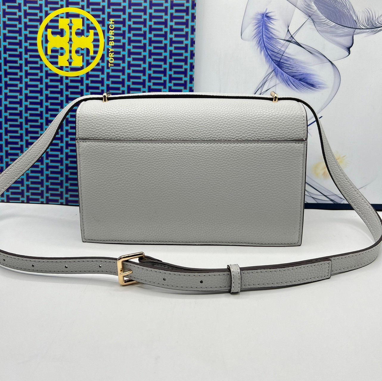 TORY BURCH MILLER LEATHER SHOULDER BAG กระเป๋าสะพายสวยหรู ผู้ดีทุกสี สายถอดได้ ถือเป็นคลัชได้ เกรดออริ สลับแท้ 1:1 ใช้งานต่างประเทศได้
