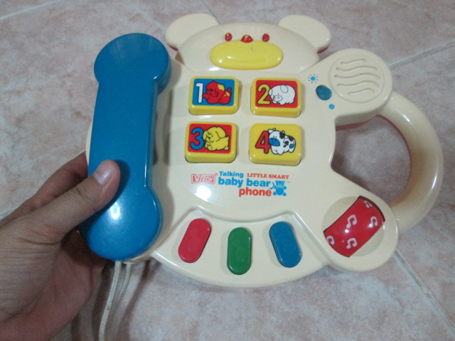 Vtech Talking Little Smart baby bear phone ของเล่นมือสอง