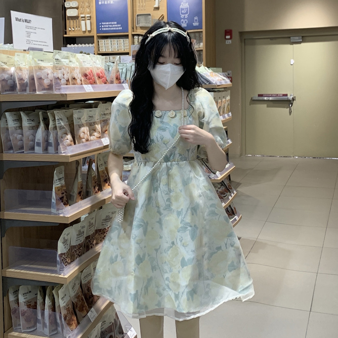 พร้อมส่ง 🎈🧧 Haiya dress เดรสคอเหลี่ยมลายดอกงานสวยใส่สบาย (IN37653)