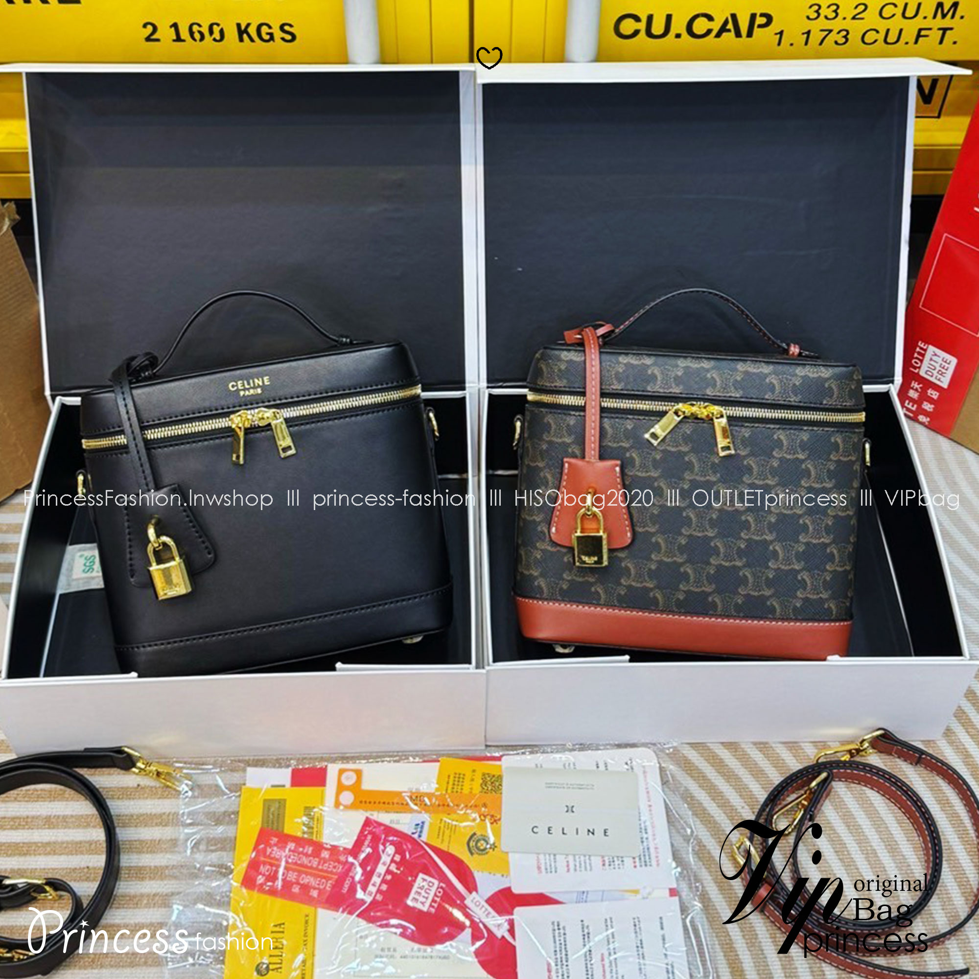 CELINE VANITY BAG พลาดไม่ได้เลยกับคอลสุดคิ้ว กับกระเป๋าถือ/สะพายได้ทรงกล่อง ใช้สะพายได้ทุกวันอย่างคล่องตัวดีไซน์ใหม่สวยลาสสิค