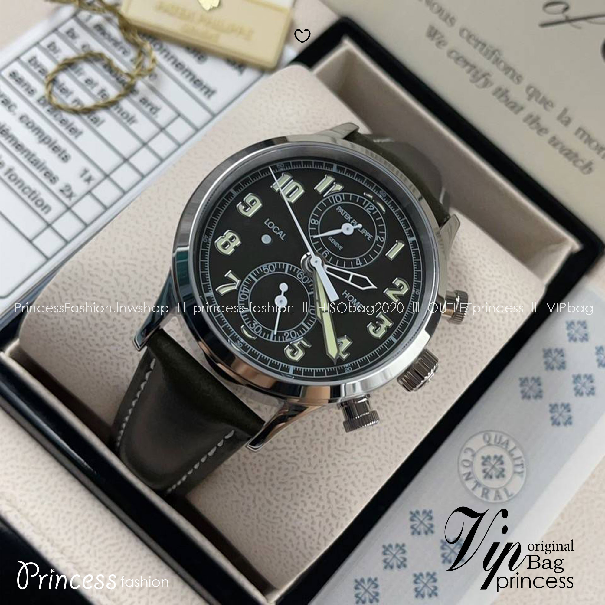 VIP ORI | นาฬิกาปาเต๊ะ สลับแท้ เกรดเทพ Patek_ppf Swiss grade size 40mm 🤍 สินค้าเกรดวีไอพี งานดีสุด หนังแท้