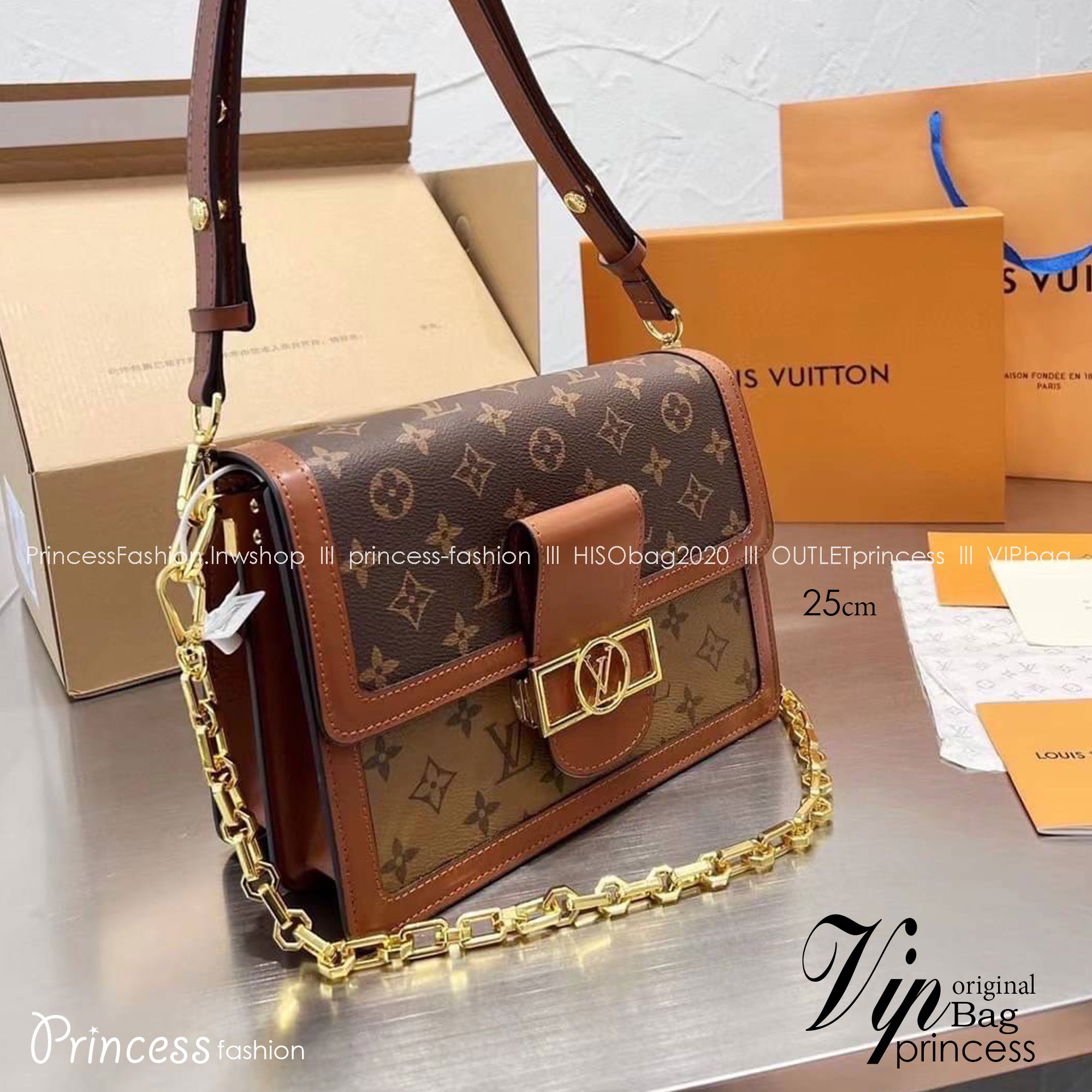 LOUIS VUITTON DAUPHINE Bag พร้อมส่ง กระเป๋าสะพายคงความคลาสสิคและสวยหรู ภายในแบ่งสัดส่วนใช้งานง่าย **ล็อทราคาพิเศษสุดคุ้ม งานสวยเกินราคา ภาพถ่ายจากงานจริง