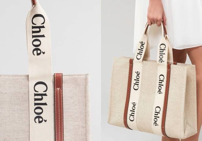 CHLOÉ Woody large leather-trimmed cotton-canvas tote กระเป๋าแบรนด์ดังจากสัญชาติฝรั่งเศส เป็นที่ชื่นชอบของเซเลบริตี โคลเอ้รุ่นนี้เป็นสไตล์วินเทจ เรียบหรูและดูดี ออกแบบมาเพื่อการใช้งานที่ง่ายแสนง่าย และยังจุของได้ไม่น้อยเลยทีเดียว เพิ่มความมีเสน่ห์และแข็งแร