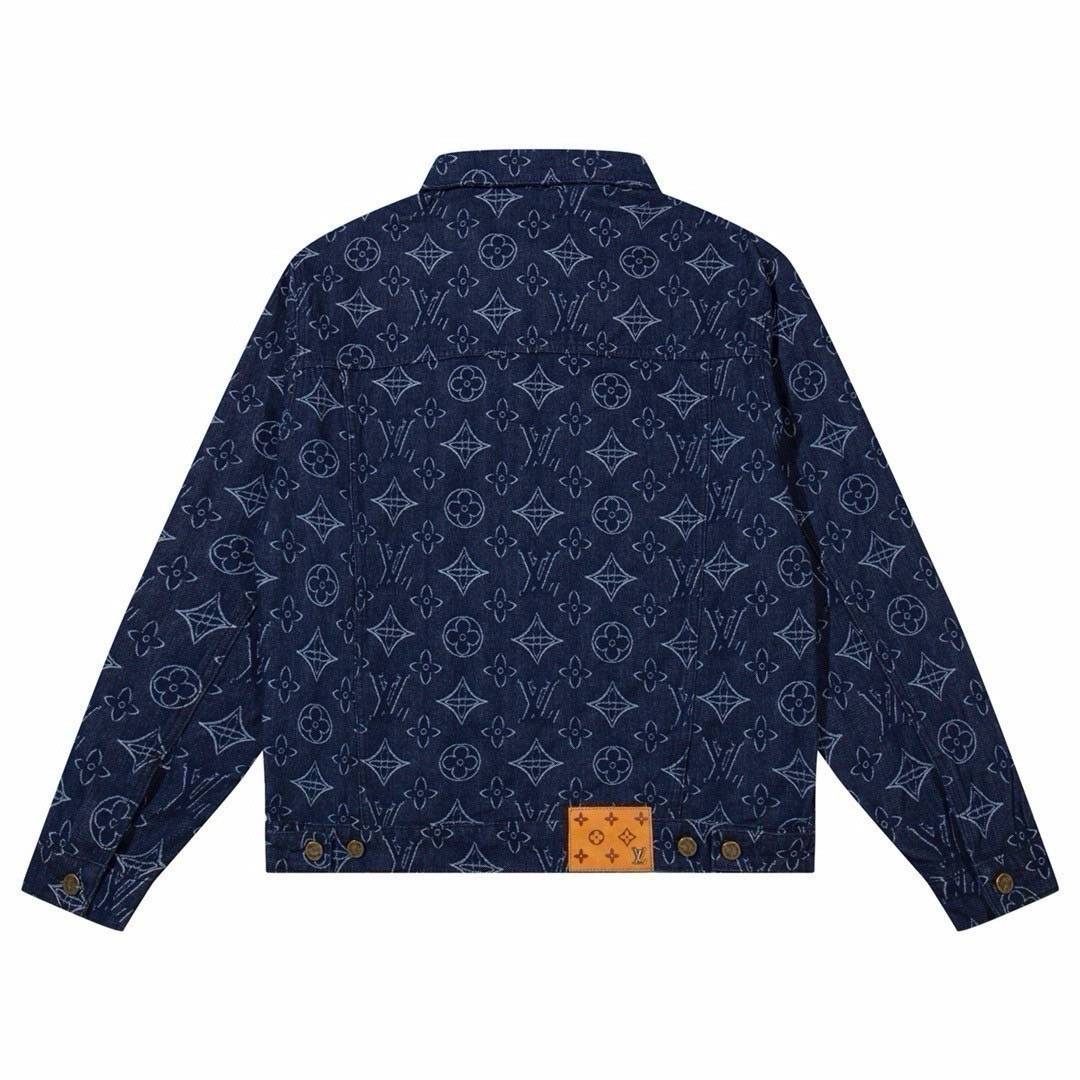 LV JACKET JEAN DENIM เสื้อแจ็คเก็ตยีนส์แบรนด์หรู เนื้อผ้าอย่างดี สวยงาม มีป้ายแท็กที่คอเสื้อ ใส่ได้ทั้งผู้หญิง/ผู้ชาย 🧡เกรดท็อปออริ เกรดดีสุด